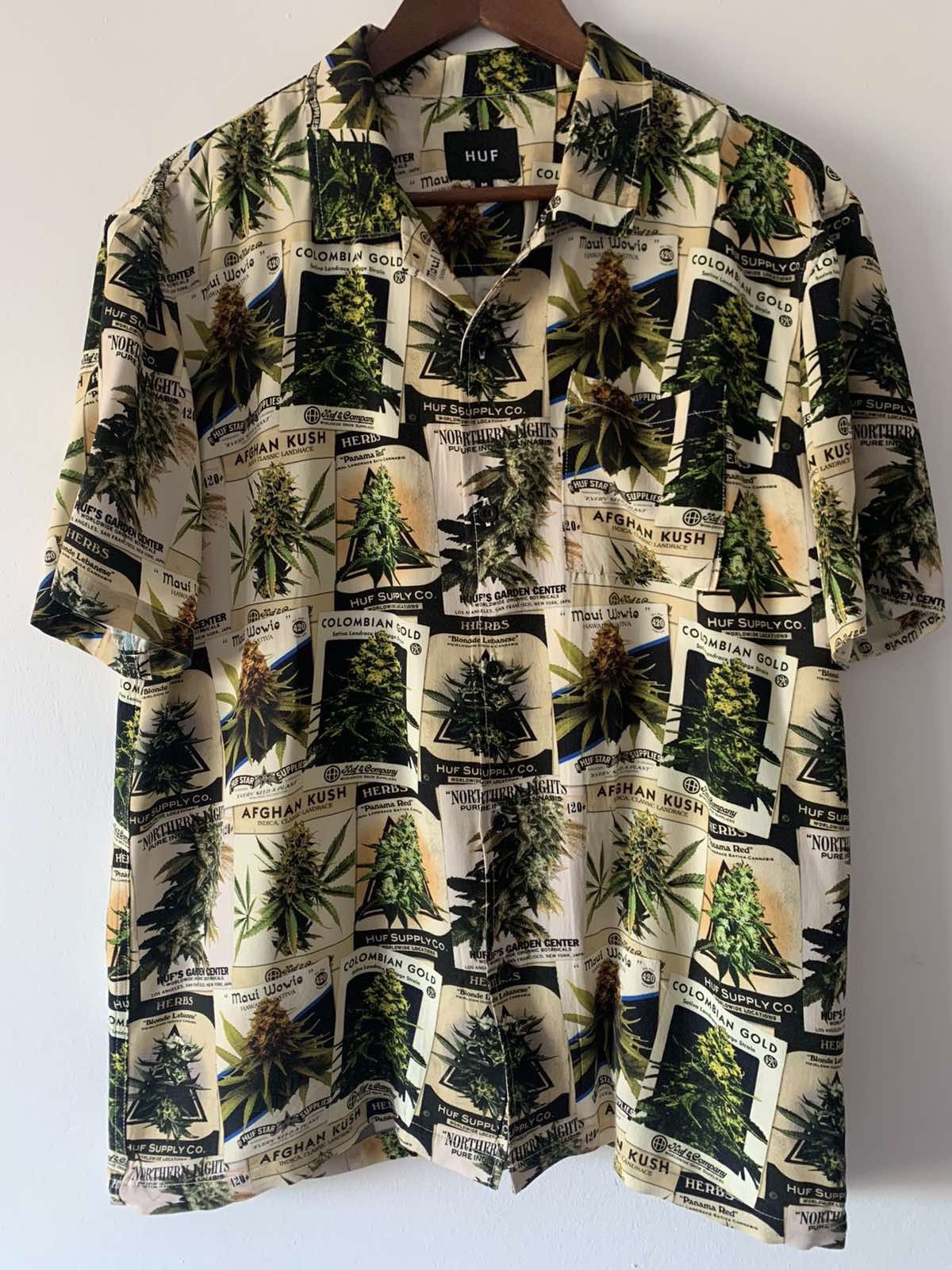 Huf 🍀🍀 Huf Green Thumb S/S Woven Shirt | Grailed