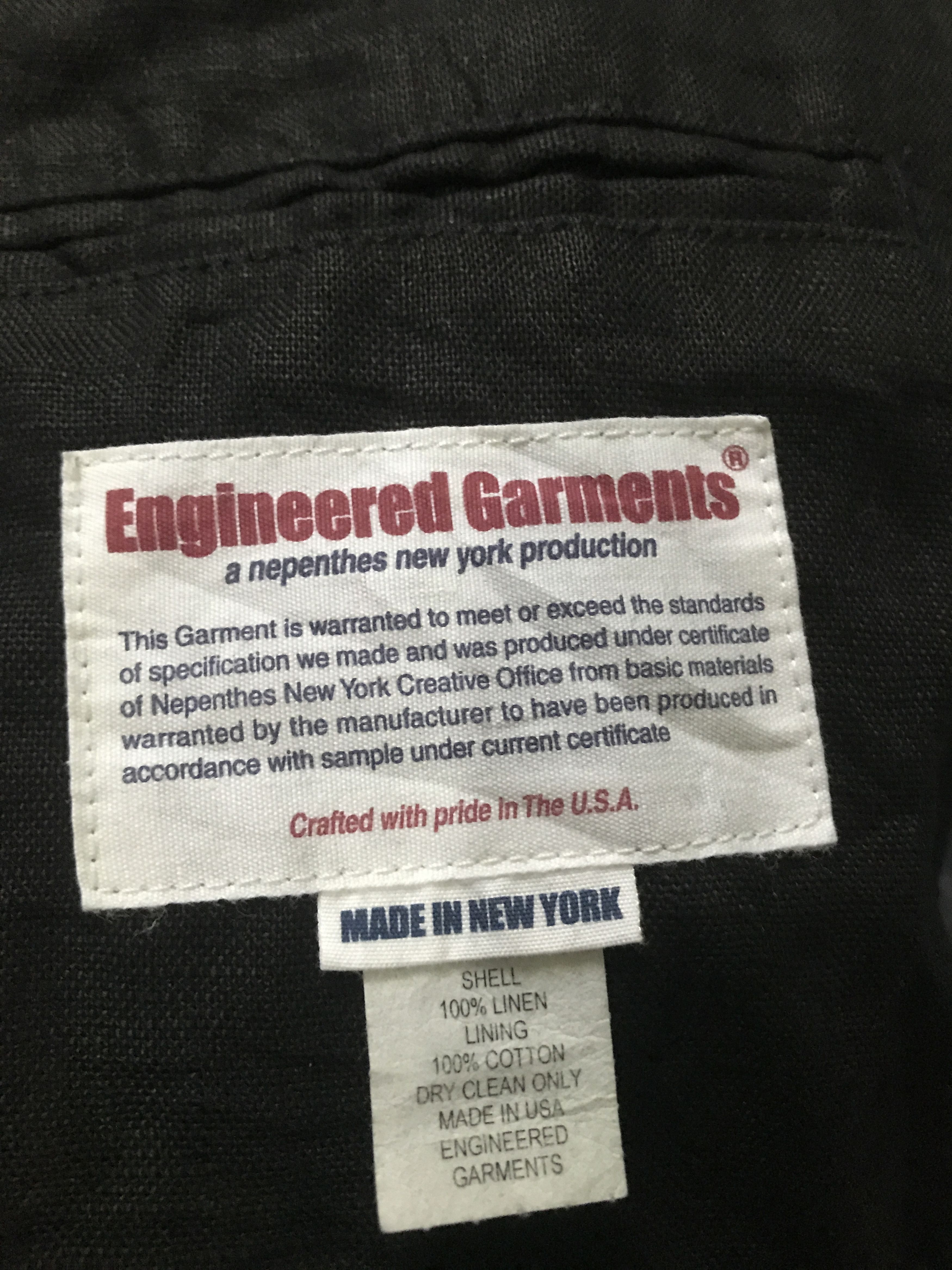 Engineered Garments Engineered Garments Linen Dinner Jacket Size US S / EU 44-46 / 1 - 4 Thumbnail