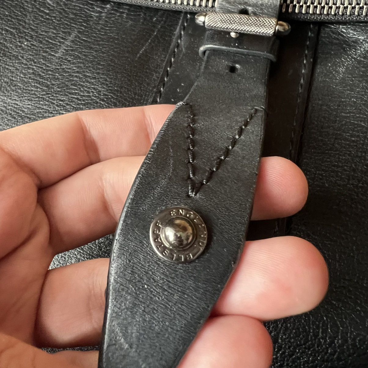 Belstaff 🔥Vintage Belstaff Black Leather Bag Size ONE SIZE - 5 Thumbnail