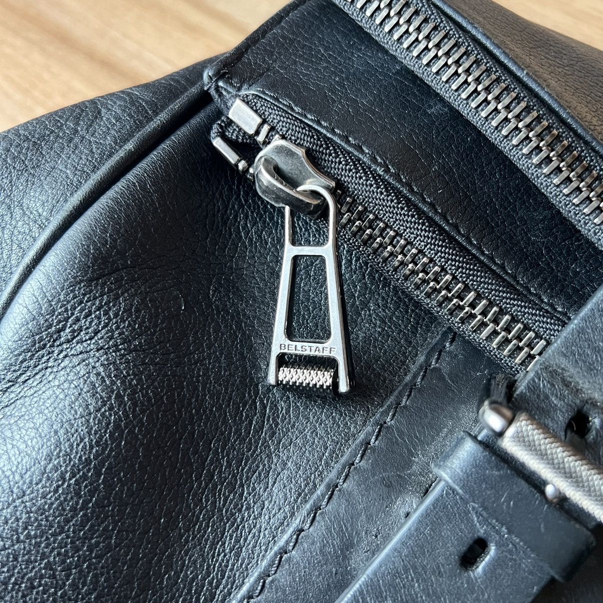 Belstaff 🔥Vintage Belstaff Black Leather Bag Size ONE SIZE - 7 Thumbnail