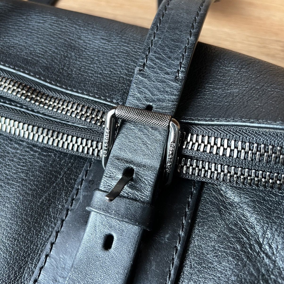Belstaff 🔥Vintage Belstaff Black Leather Bag Size ONE SIZE - 6 Thumbnail