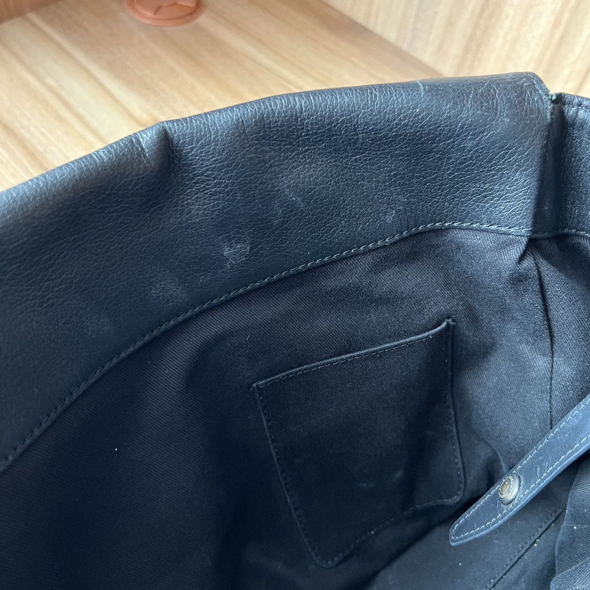 Belstaff 🔥Vintage Belstaff Black Leather Bag Size ONE SIZE - 14 Thumbnail