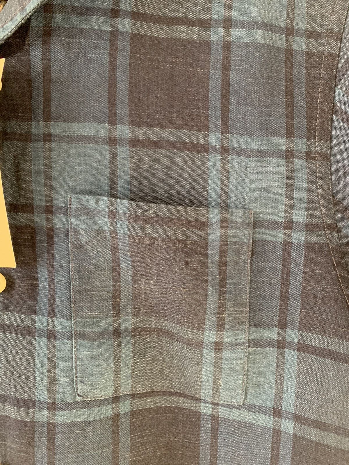 Folk Folk Indigo Check Revere Collar Shirt Size US S / EU 44-46 / 1 - 4 Thumbnail
