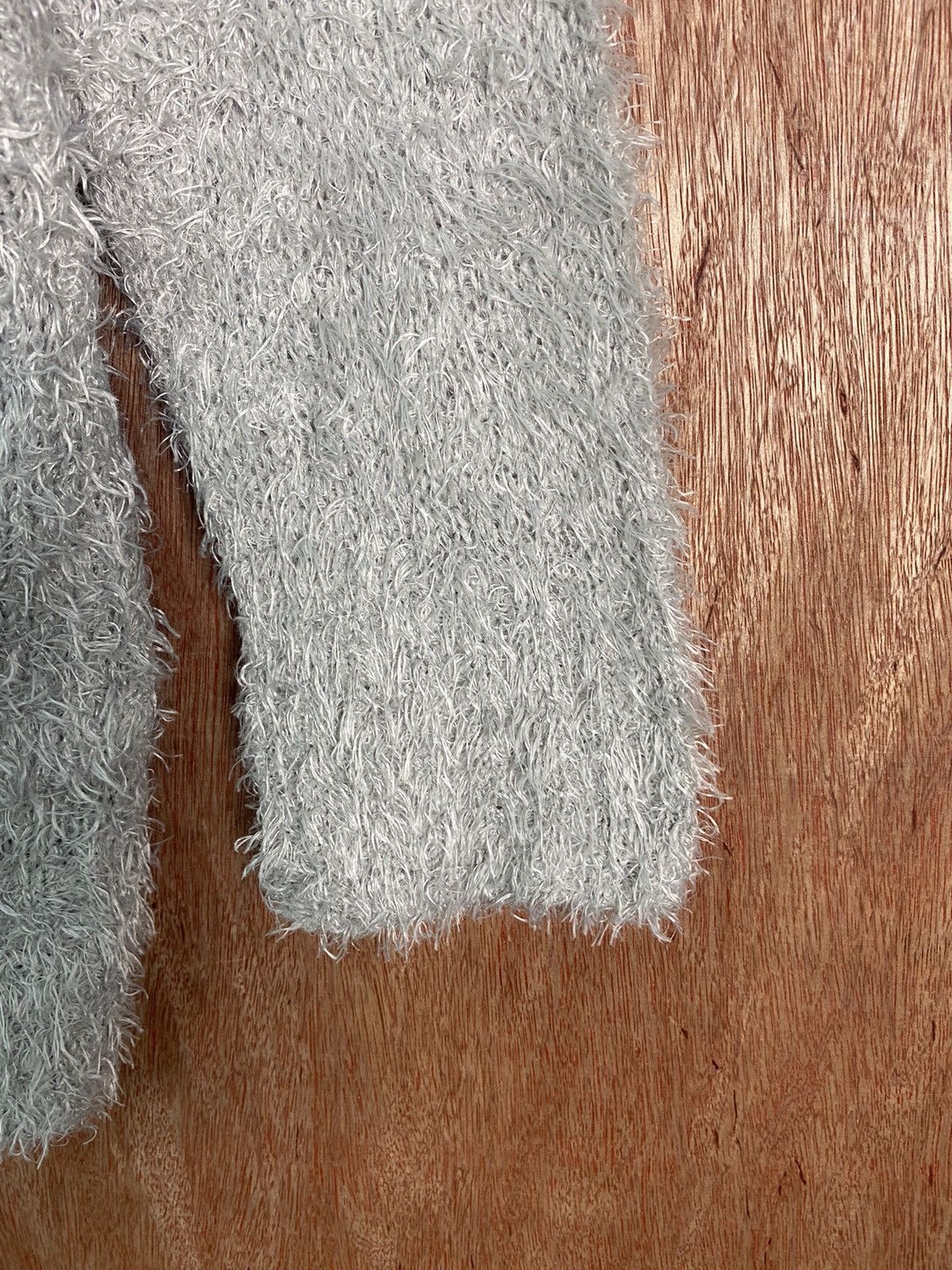 Homespun Knitwear × Japanese Brand DL Caula Grey Shag Shaggy Fur Mohair Knitwear #B615 Size US M / EU 48-50 / 2 - 6 Thumbnail