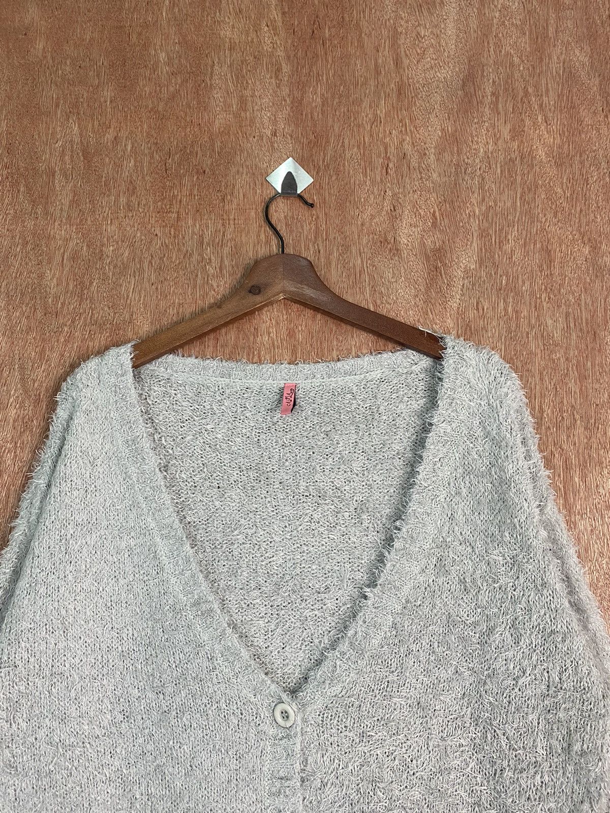 Homespun Knitwear × Japanese Brand DL Caula Grey Shag Shaggy Fur Mohair Knitwear #B615 Size US M / EU 48-50 / 2 - 2 Thumbnail