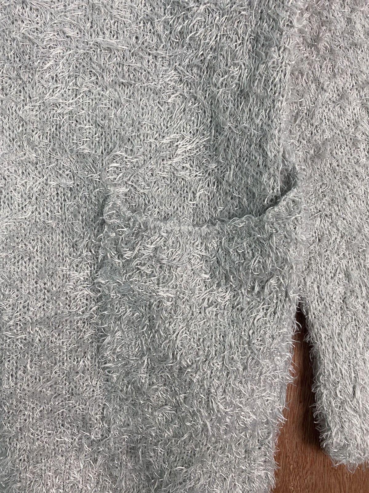 Homespun Knitwear × Japanese Brand DL Caula Grey Shag Shaggy Fur Mohair Knitwear #B615 Size US M / EU 48-50 / 2 - 8 Thumbnail