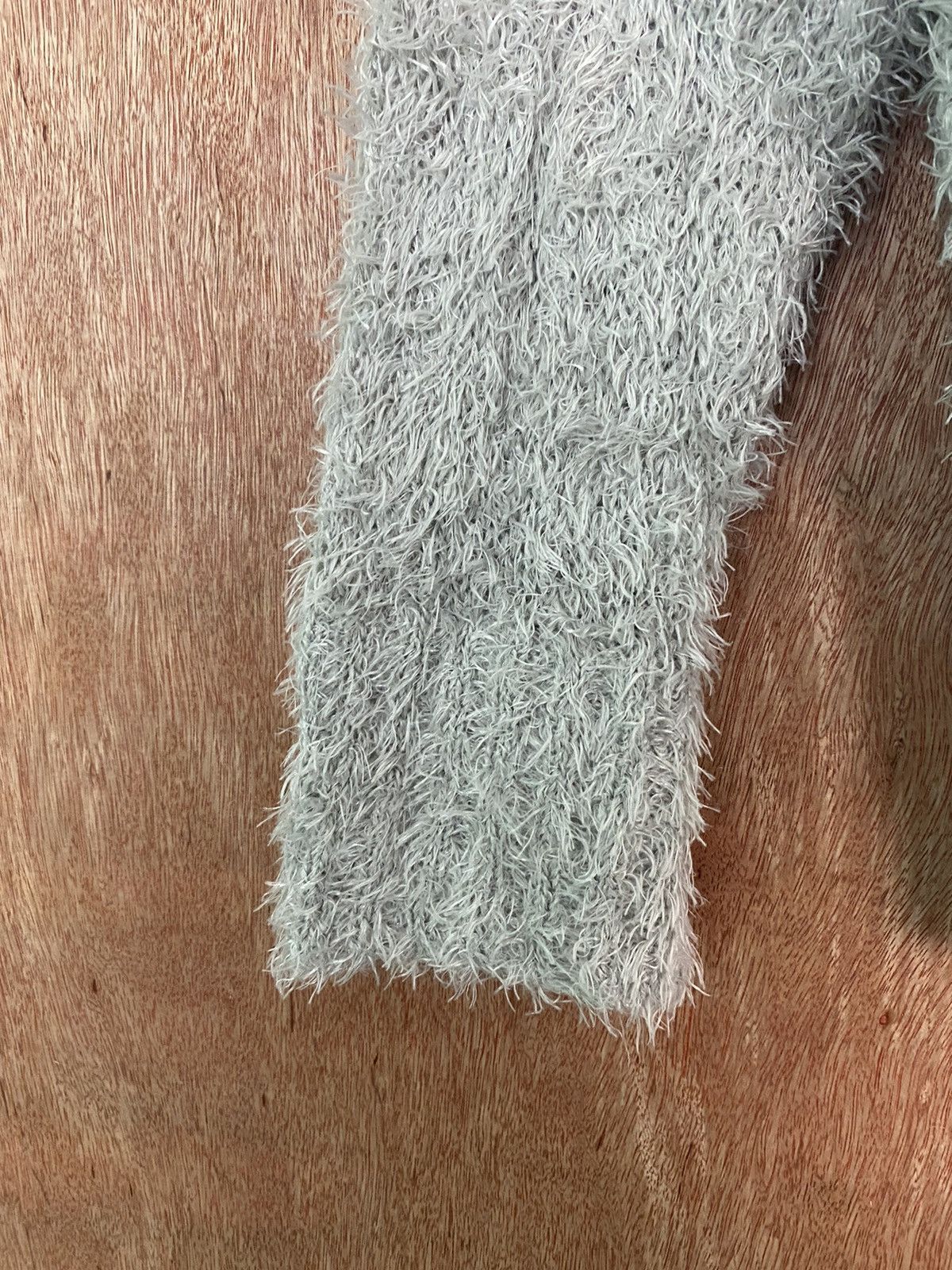 Homespun Knitwear × Japanese Brand DL Caula Grey Shag Shaggy Fur Mohair Knitwear #B615 Size US M / EU 48-50 / 2 - 5 Thumbnail