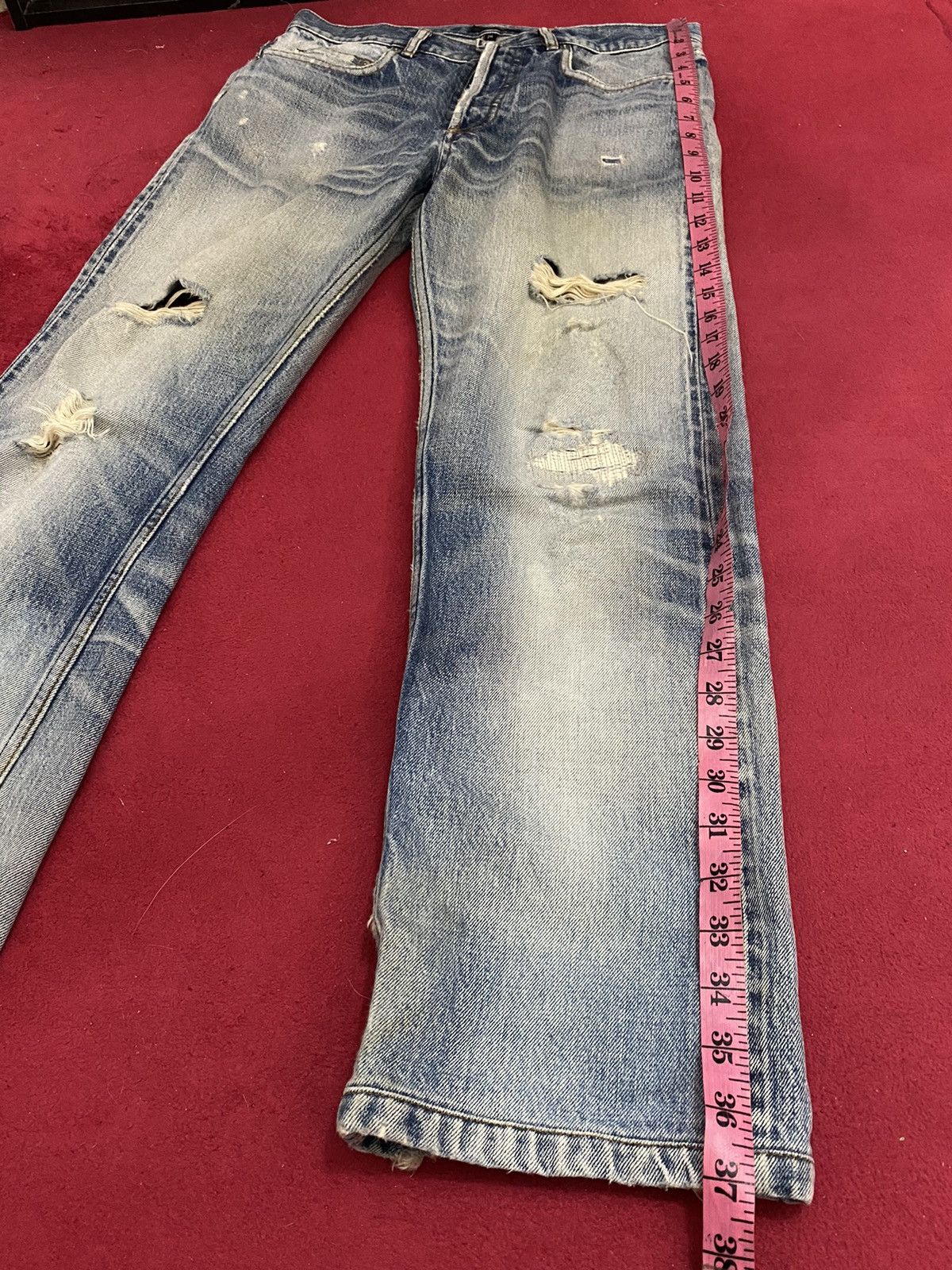 A.P.C. 🔥Vintage A.P.C Straight Cut Distress Denime Style Size US 31 - 17 Thumbnail