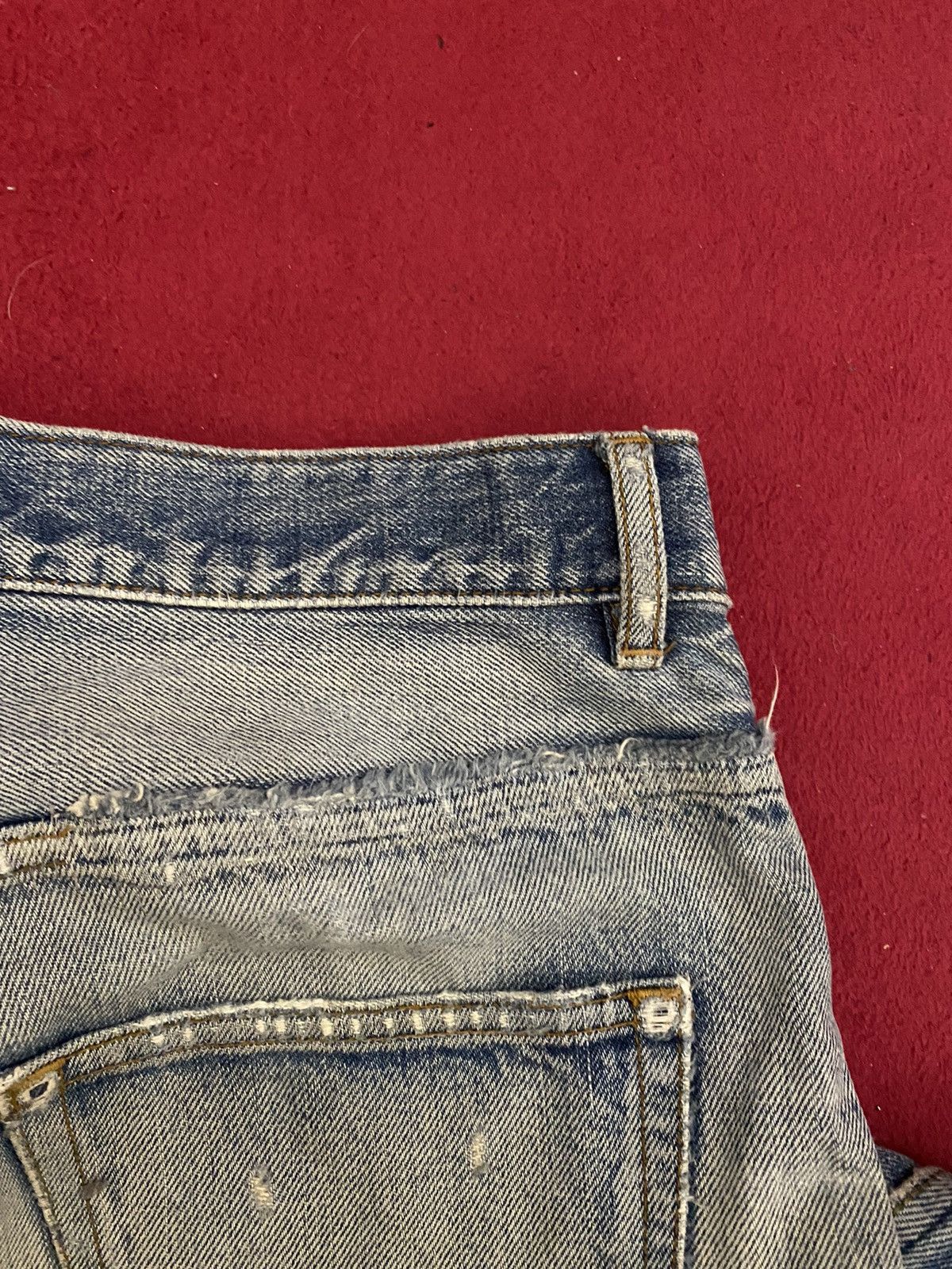 A.P.C. 🔥Vintage A.P.C Straight Cut Distress Denime Style Size US 31 - 12 Thumbnail