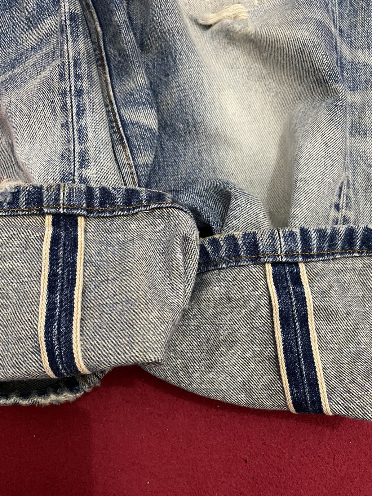 A.P.C. 🔥Vintage A.P.C Straight Cut Distress Denime Style Size US 31 - 15 Thumbnail