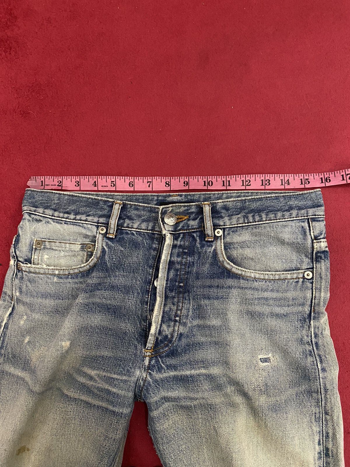 A.P.C. 🔥Vintage A.P.C Straight Cut Distress Denime Style Size US 31 - 16 Thumbnail