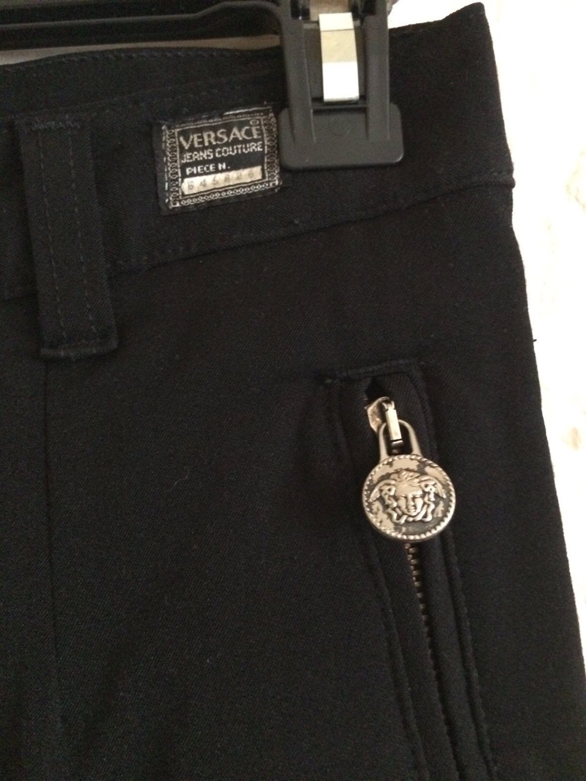 Versace 90s Vintage Versace Black Pants Size US 30 / EU 46 - 4 Thumbnail