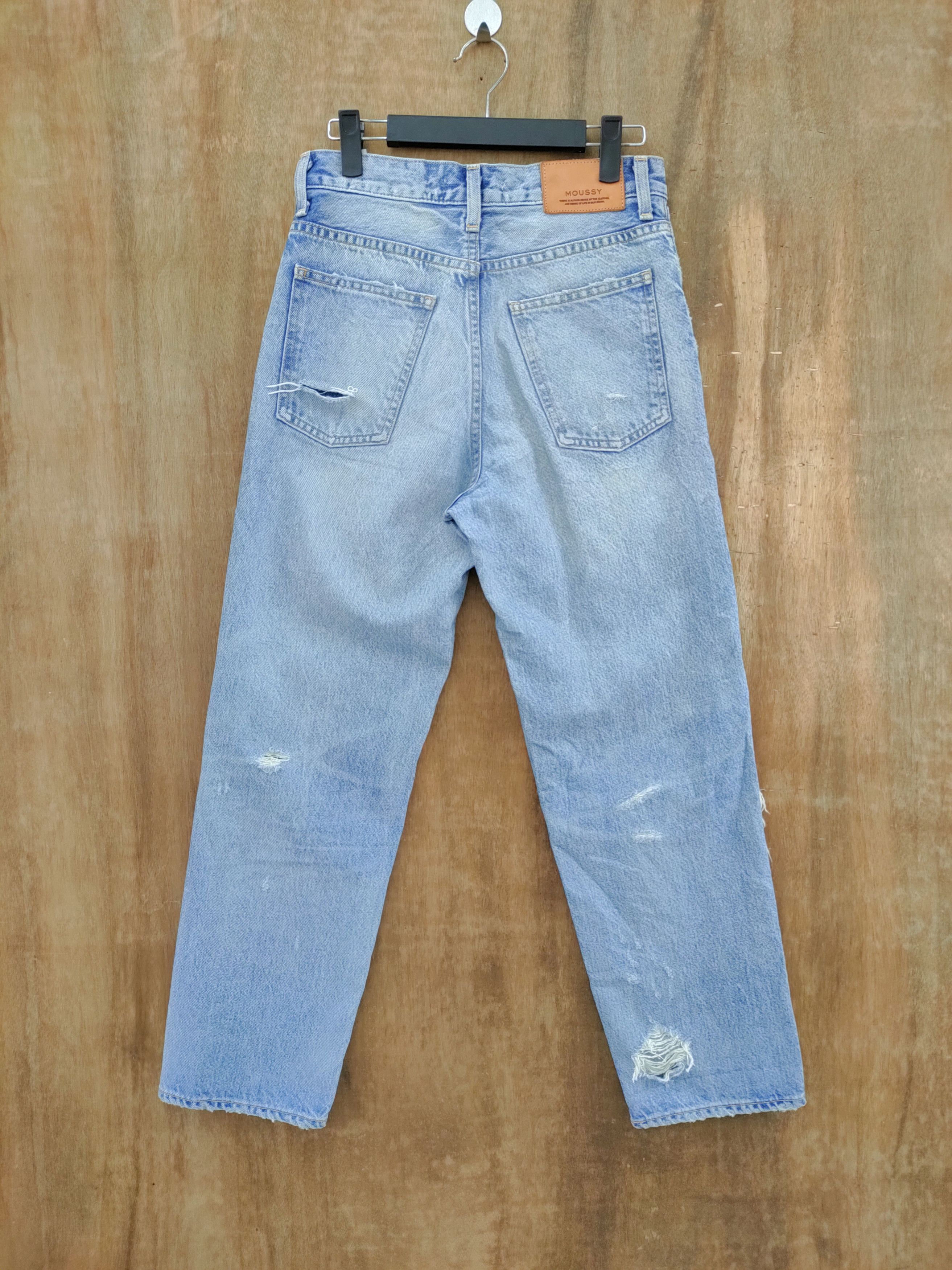 MOUSSY VINTAGE MOUSY JEANS DISTRESSED STYLE KURT COBAIN Size US 26 / EU 42 - 5 Thumbnail