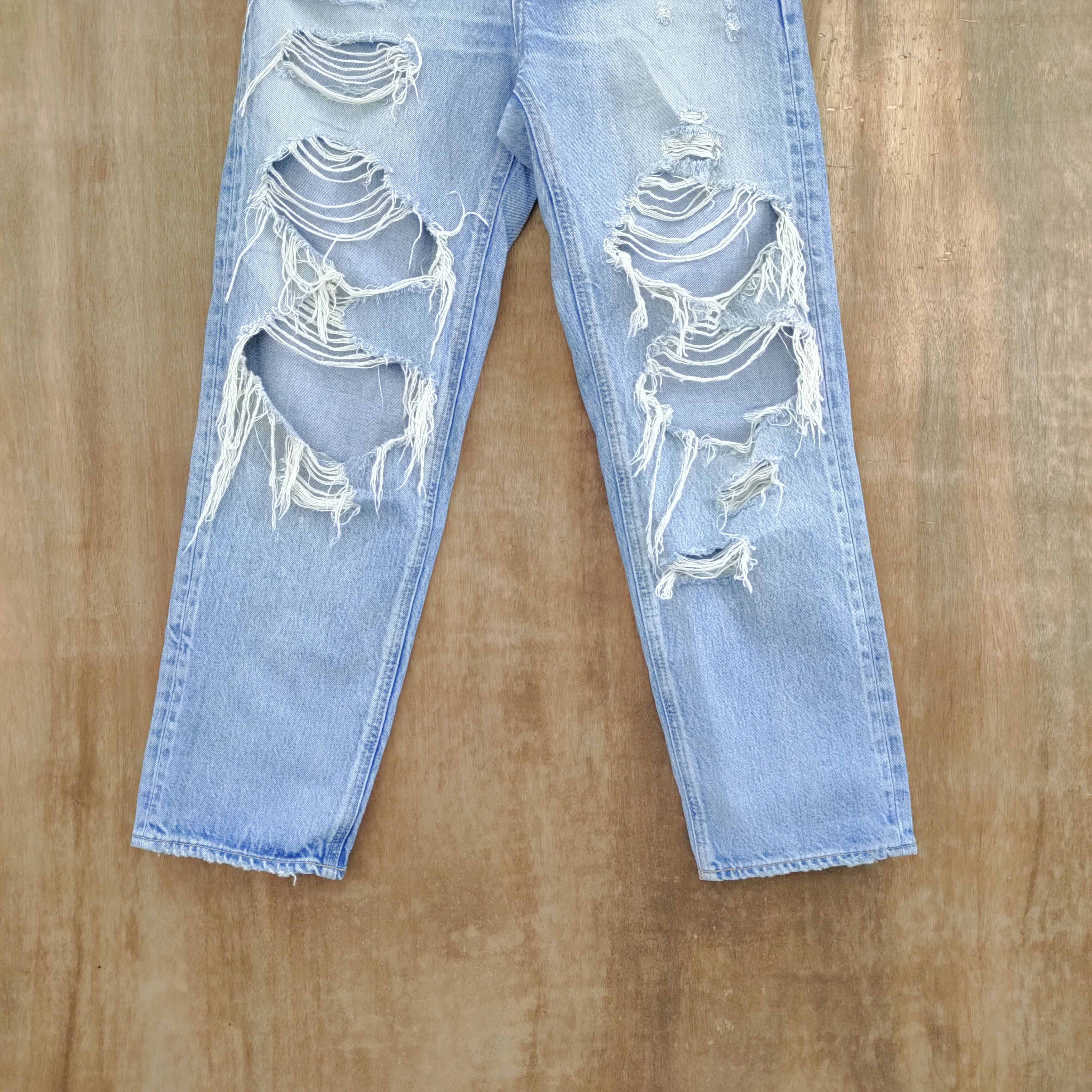 MOUSSY VINTAGE MOUSY JEANS DISTRESSED STYLE KURT COBAIN Size US 26 / EU 42 - 4 Thumbnail