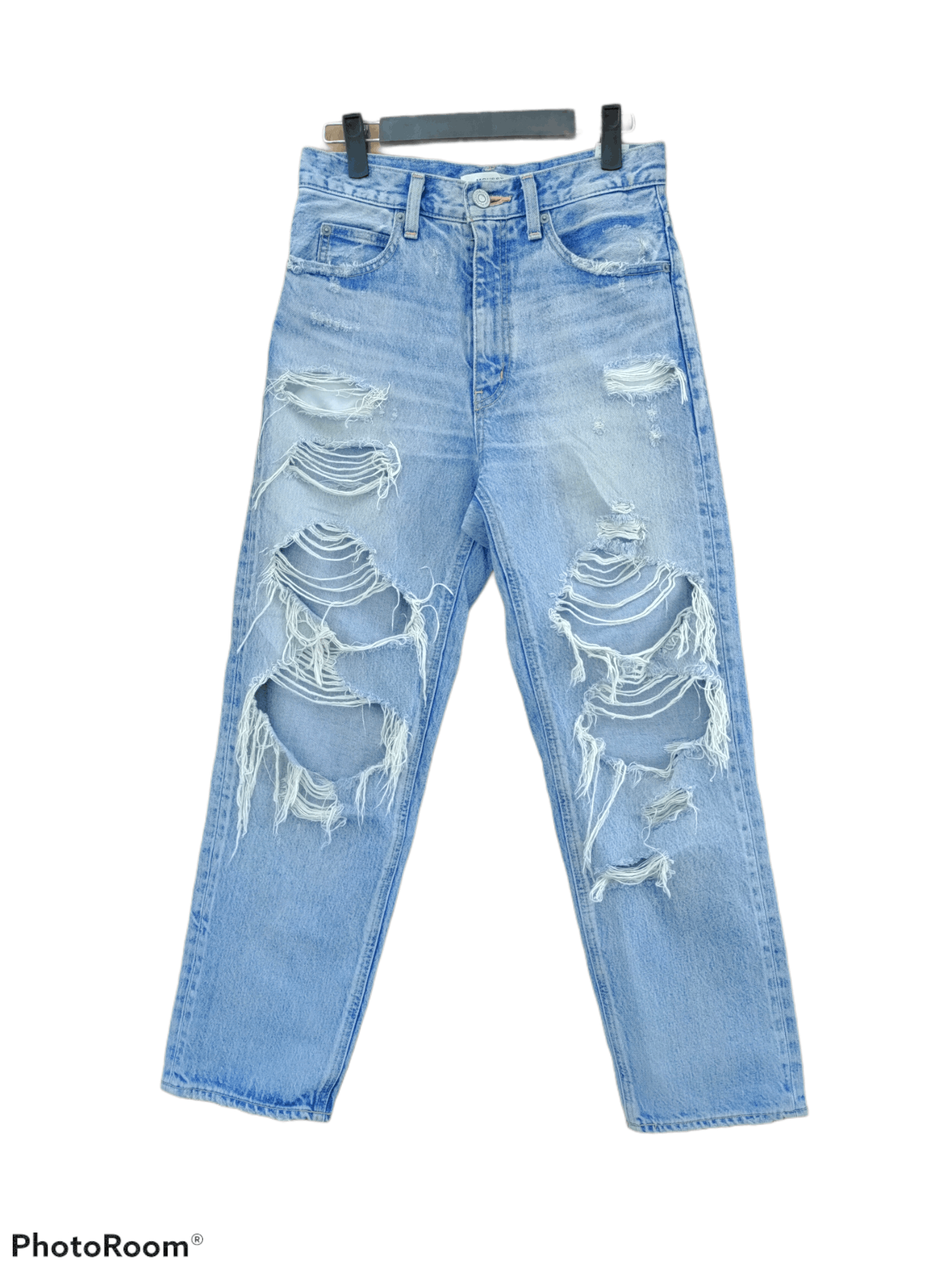MOUSSY VINTAGE MOUSY JEANS DISTRESSED STYLE KURT COBAIN Size US 26 / EU 42 - 1 Thumbnail