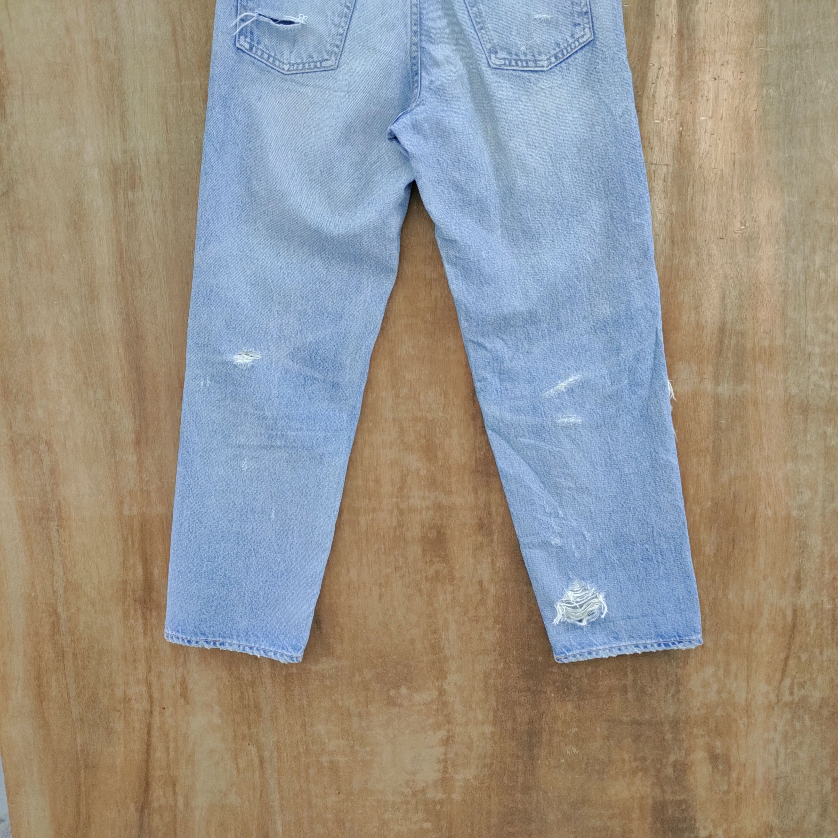 MOUSSY VINTAGE MOUSY JEANS DISTRESSED STYLE KURT COBAIN Size US 26 / EU 42 - 7 Thumbnail