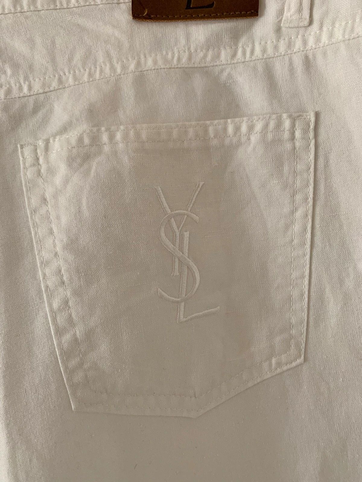 Vintage Vintage Yves Saint Laurent White Pants Size US 34 / EU 50 - 3 Thumbnail