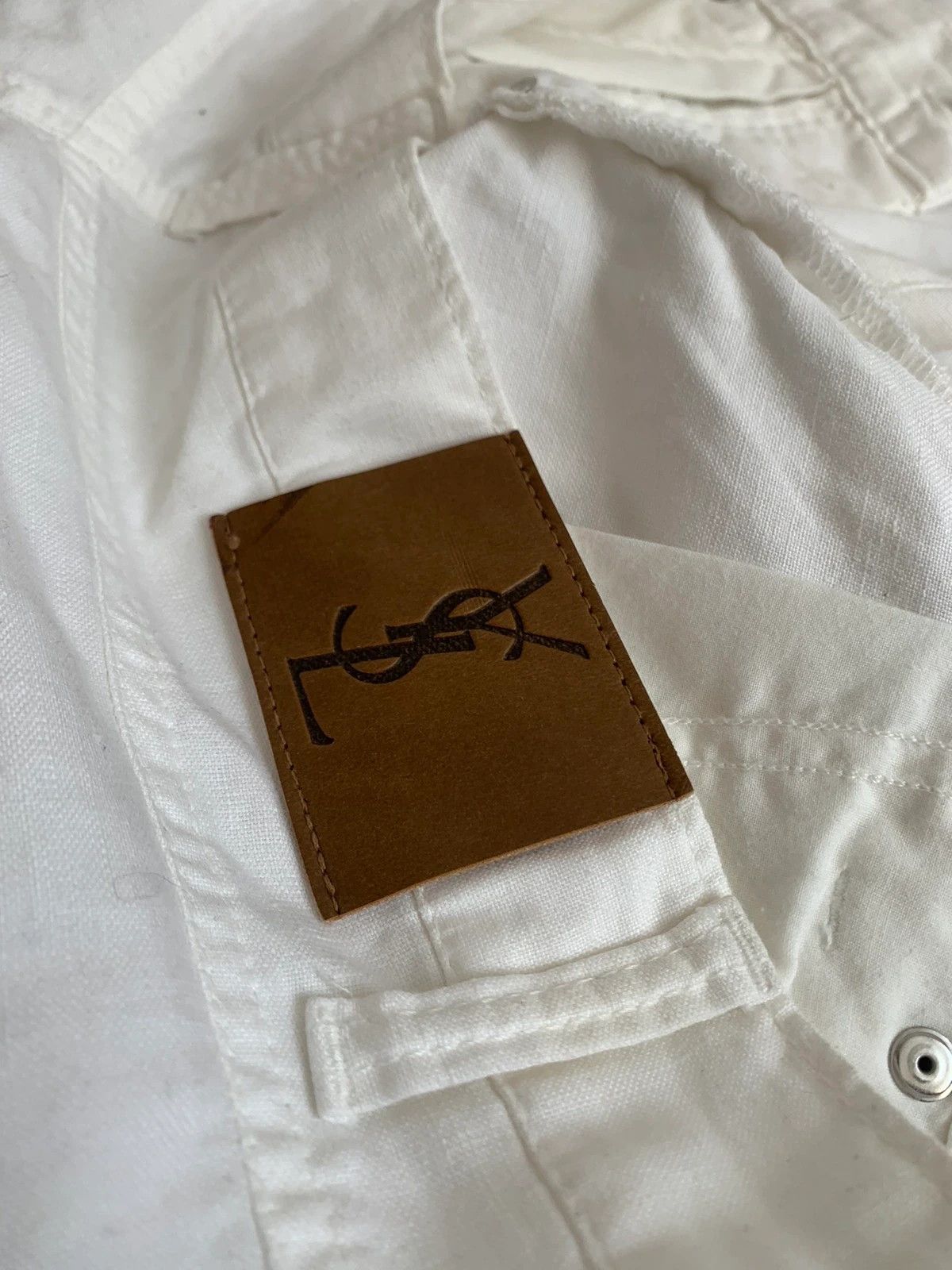 Vintage Vintage Yves Saint Laurent White Pants Size US 34 / EU 50 - 8 Thumbnail