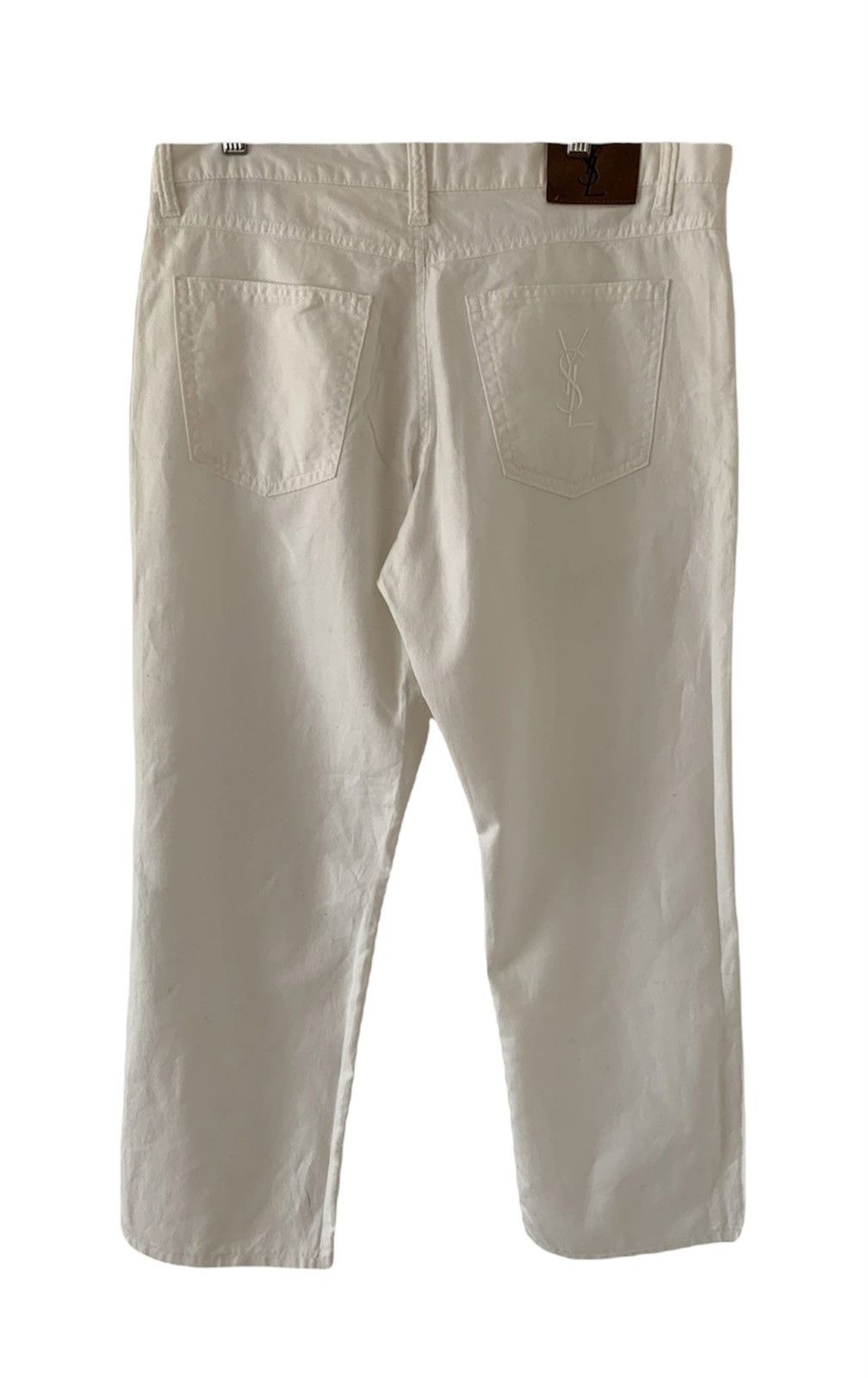 Vintage Vintage Yves Saint Laurent White Pants Size US 34 / EU 50 - 1 Thumbnail