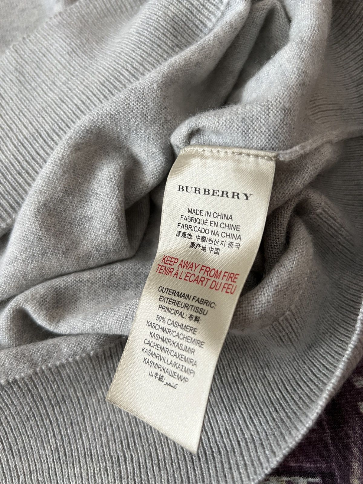 Burberry Burberry Cashmere Sweater Size US L / EU 52-54 / 3 - 8 Thumbnail
