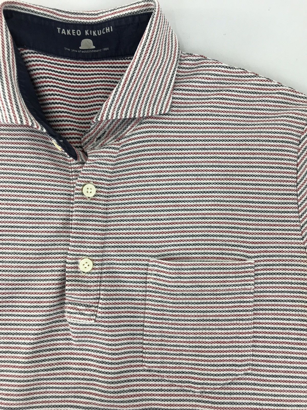Takeo Kikuchi Vintage Takeo Kikuchi Striped singgle pocket Size US M / EU 48-50 / 2 - 4 Thumbnail