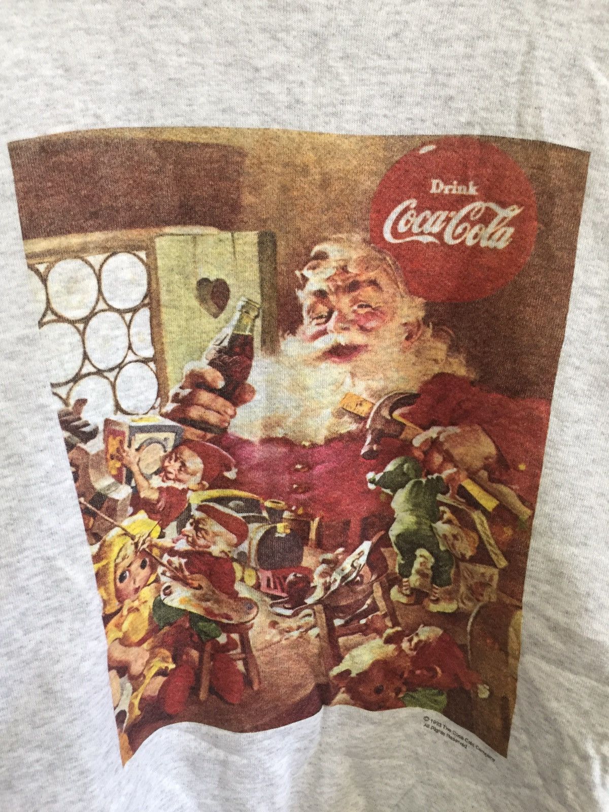Coca Cola Vtg 1993 Coke Christmas Santa Sweatshirt Jumper Size US L / EU 52-54 / 3 - 3 Thumbnail