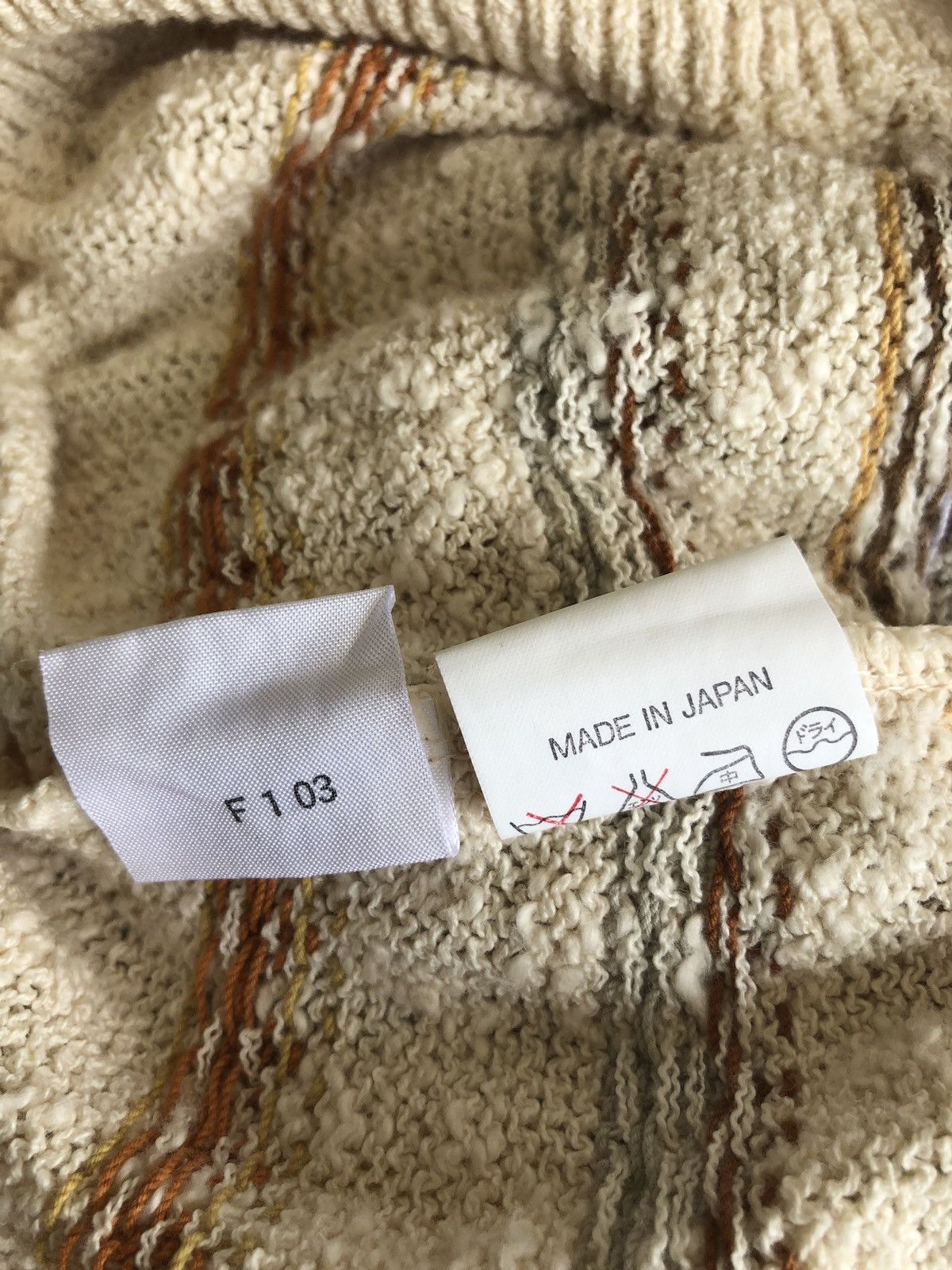Kenzo OG Kenzo Fair Isle Hemp Blend Oversized Knitwear Size US L / EU 52-54 / 3 - 7 Thumbnail