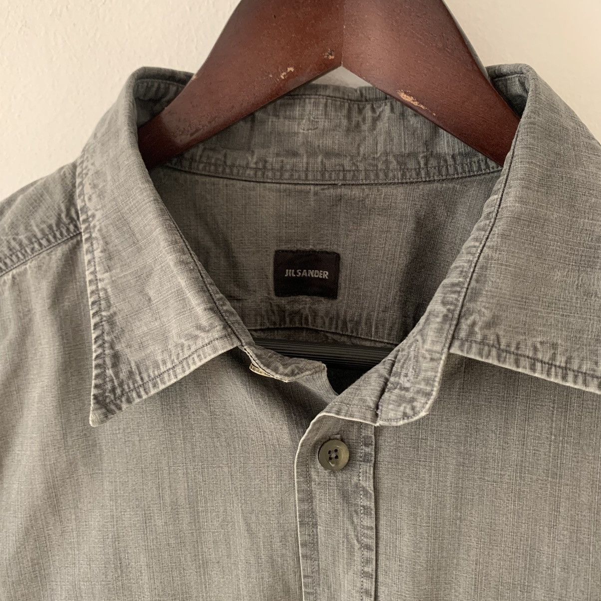 Jil Sander SS2005 Vintage Jil Sander 2 Pocket Grey Shirt Size US M / EU 48-50 / 2 - 10 Thumbnail
