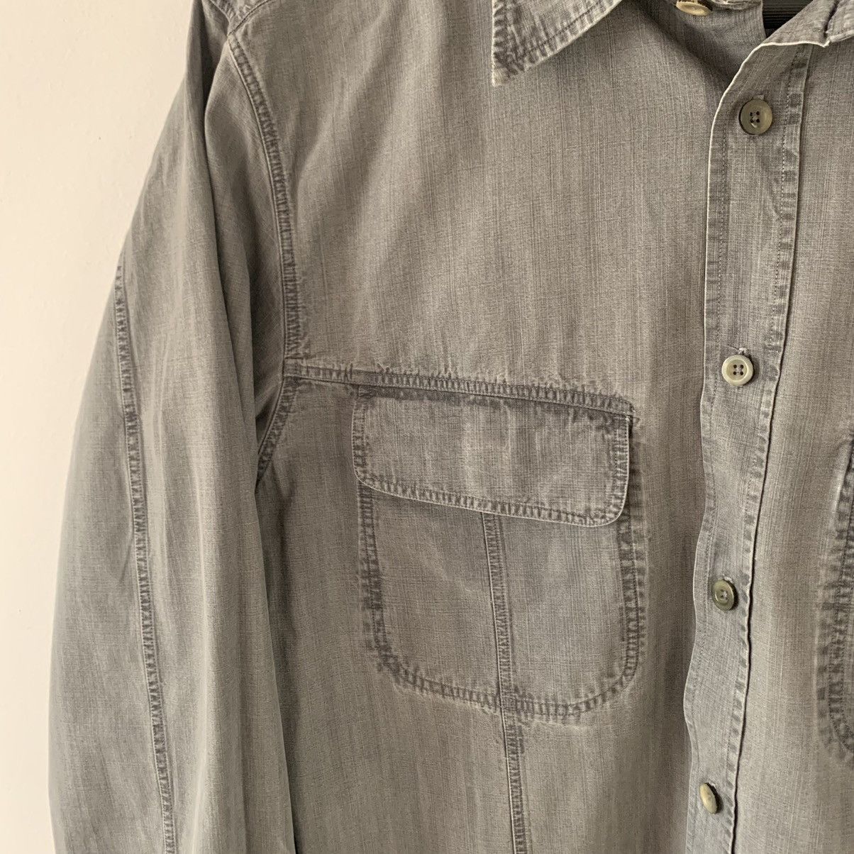 Jil Sander SS2005 Vintage Jil Sander 2 Pocket Grey Shirt Size US M / EU 48-50 / 2 - 3 Thumbnail