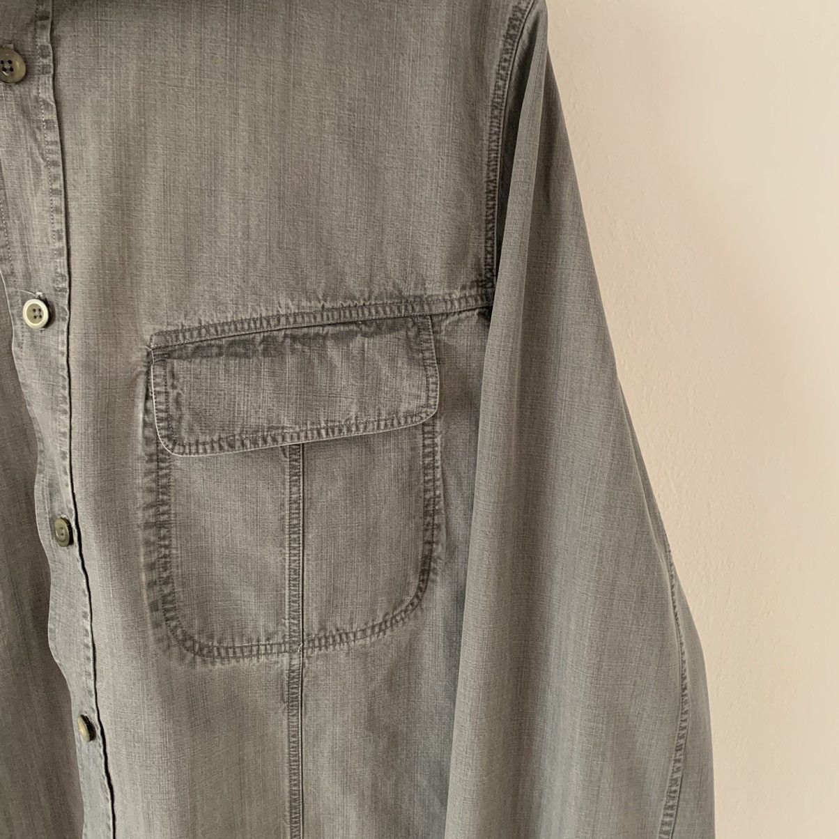Jil Sander SS2005 Vintage Jil Sander 2 Pocket Grey Shirt Size US M / EU 48-50 / 2 - 4 Thumbnail