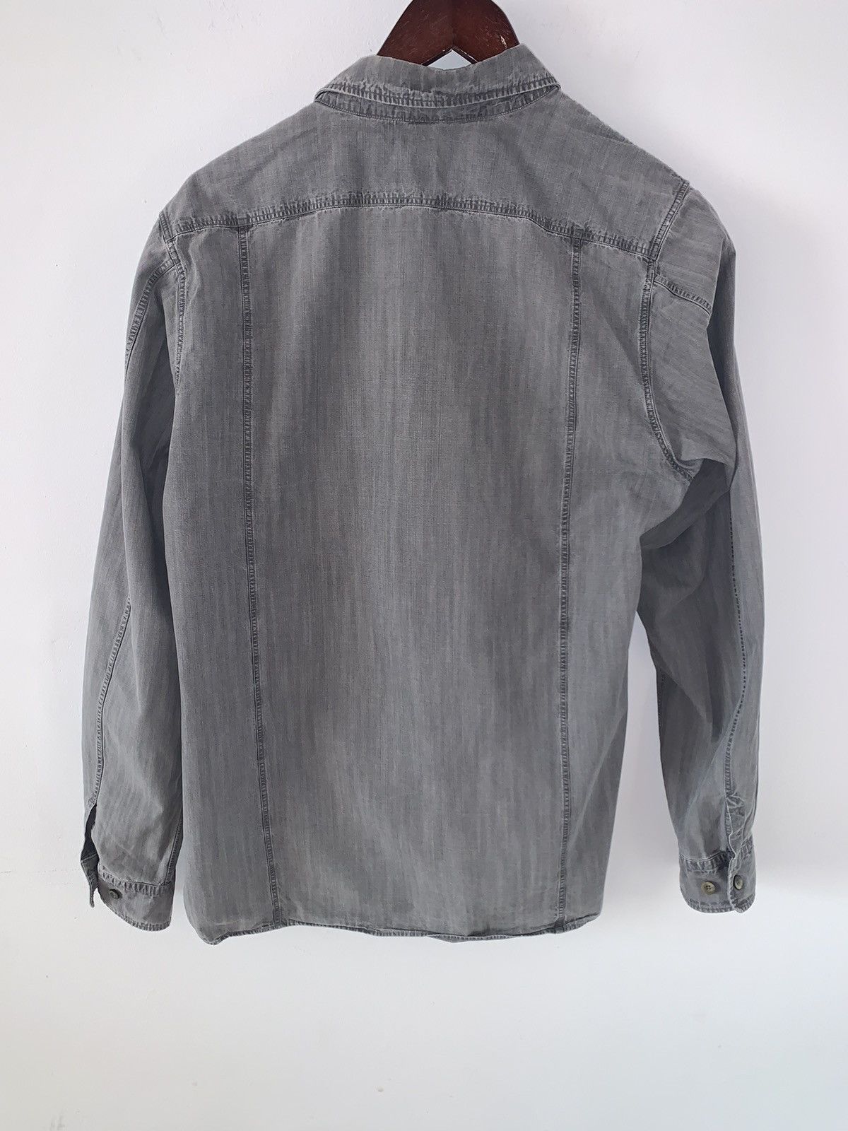 Jil Sander SS2005 Vintage Jil Sander 2 Pocket Grey Shirt Size US M / EU 48-50 / 2 - 2 Thumbnail
