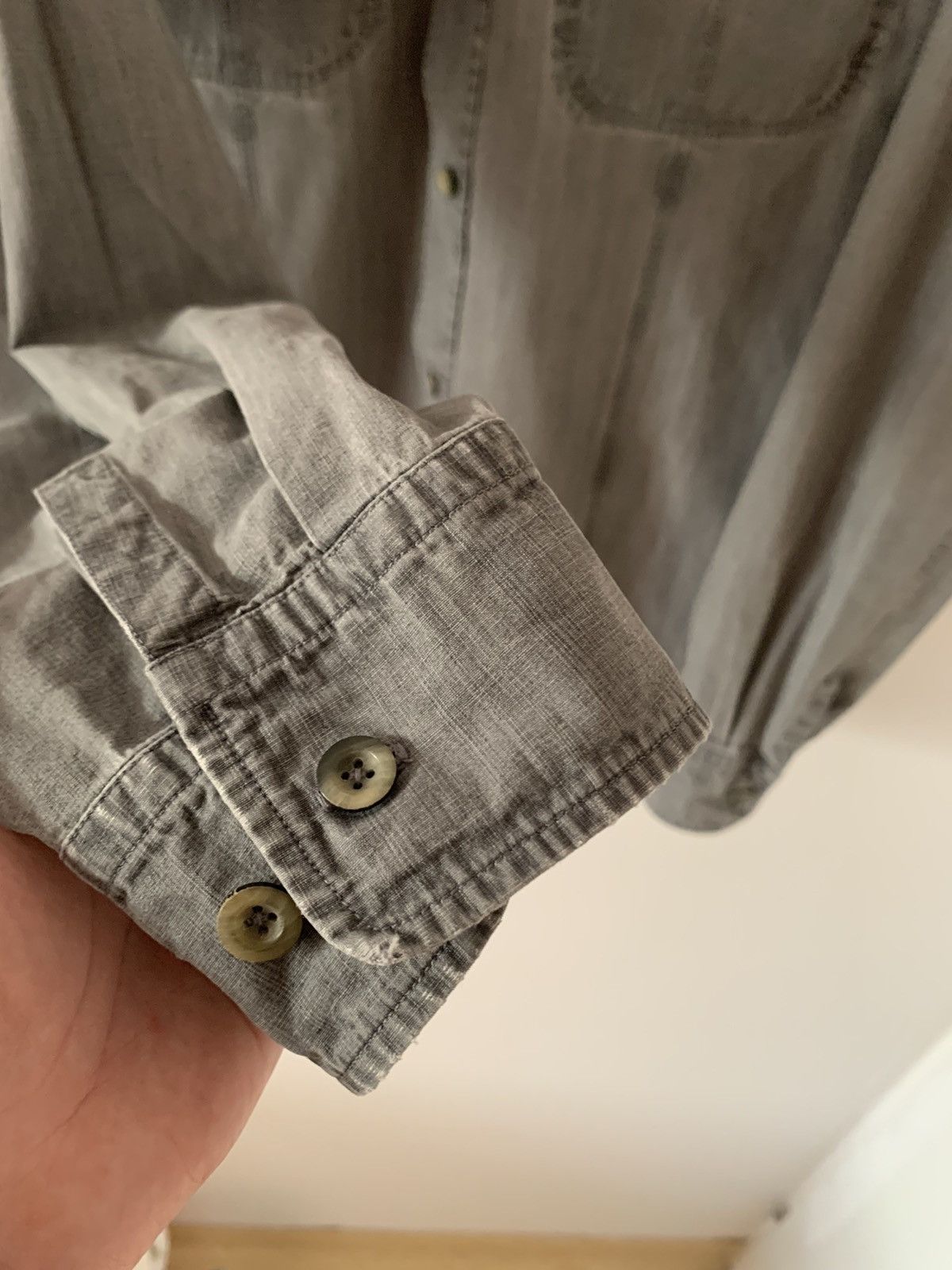 Jil Sander SS2005 Vintage Jil Sander 2 Pocket Grey Shirt Size US M / EU 48-50 / 2 - 5 Thumbnail