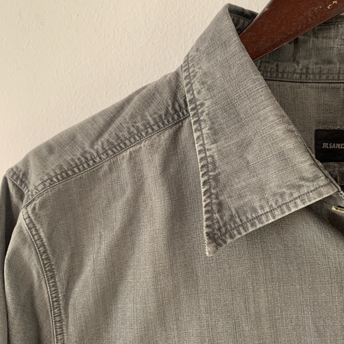 Jil Sander SS2005 Vintage Jil Sander 2 Pocket Grey Shirt Size US M / EU 48-50 / 2 - 9 Thumbnail