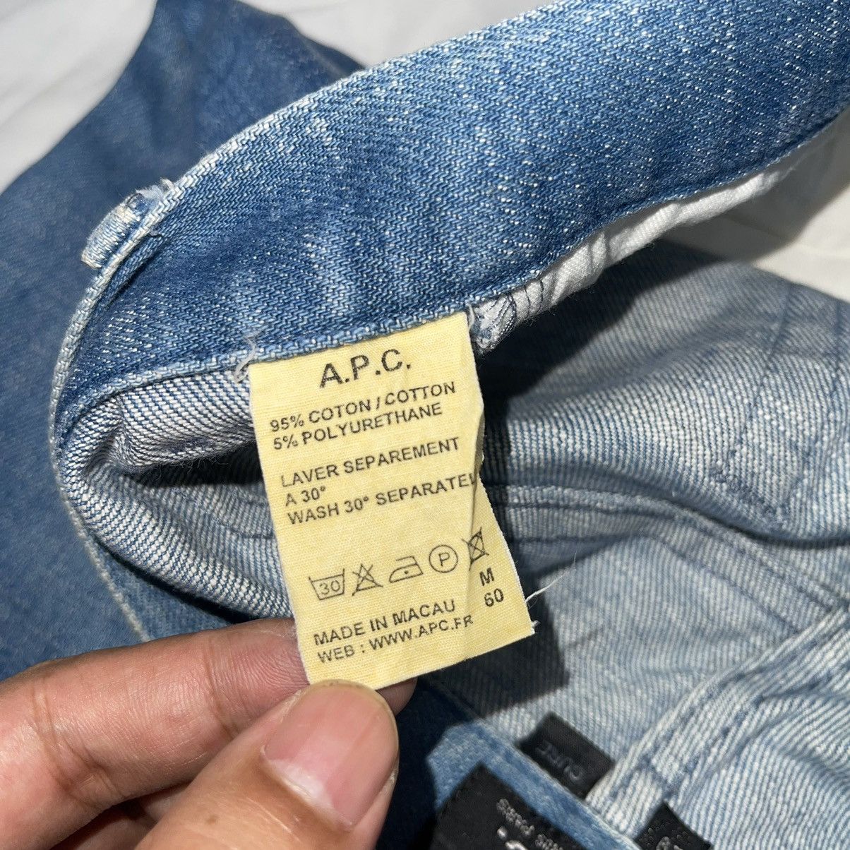 A.P.C. × In The Attic × Japanese Brand A.P.C Raw Denim Jeans Cure Straight Cut Size US 29 - 7 Thumbnail