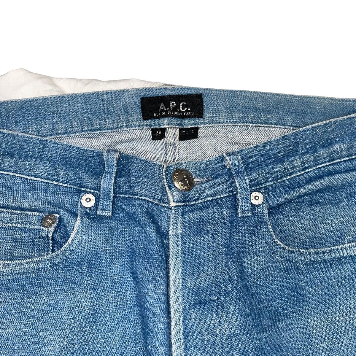 A.P.C. × In The Attic × Japanese Brand A.P.C Raw Denim Jeans Cure Straight Cut Size US 29 - 5 Thumbnail