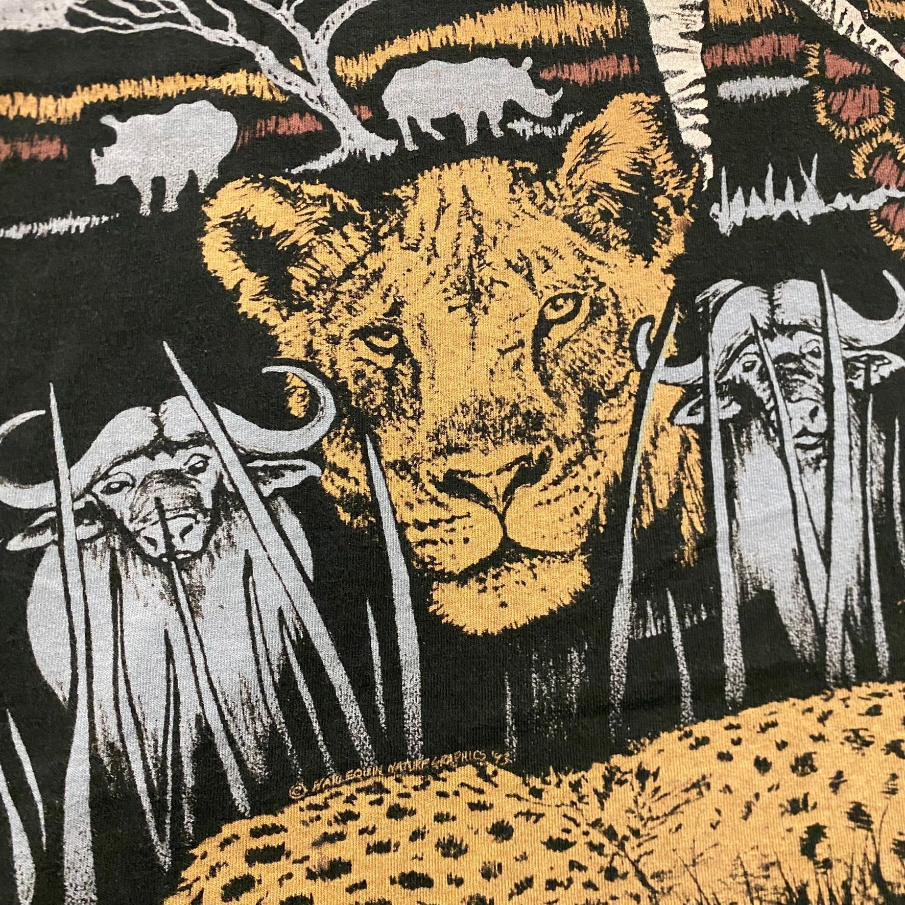 Vintage Animals Nature Wildlife Vintage 90s AOP Artwork T-Shirt Size US XL / EU 56 / 4 - 5 Thumbnail