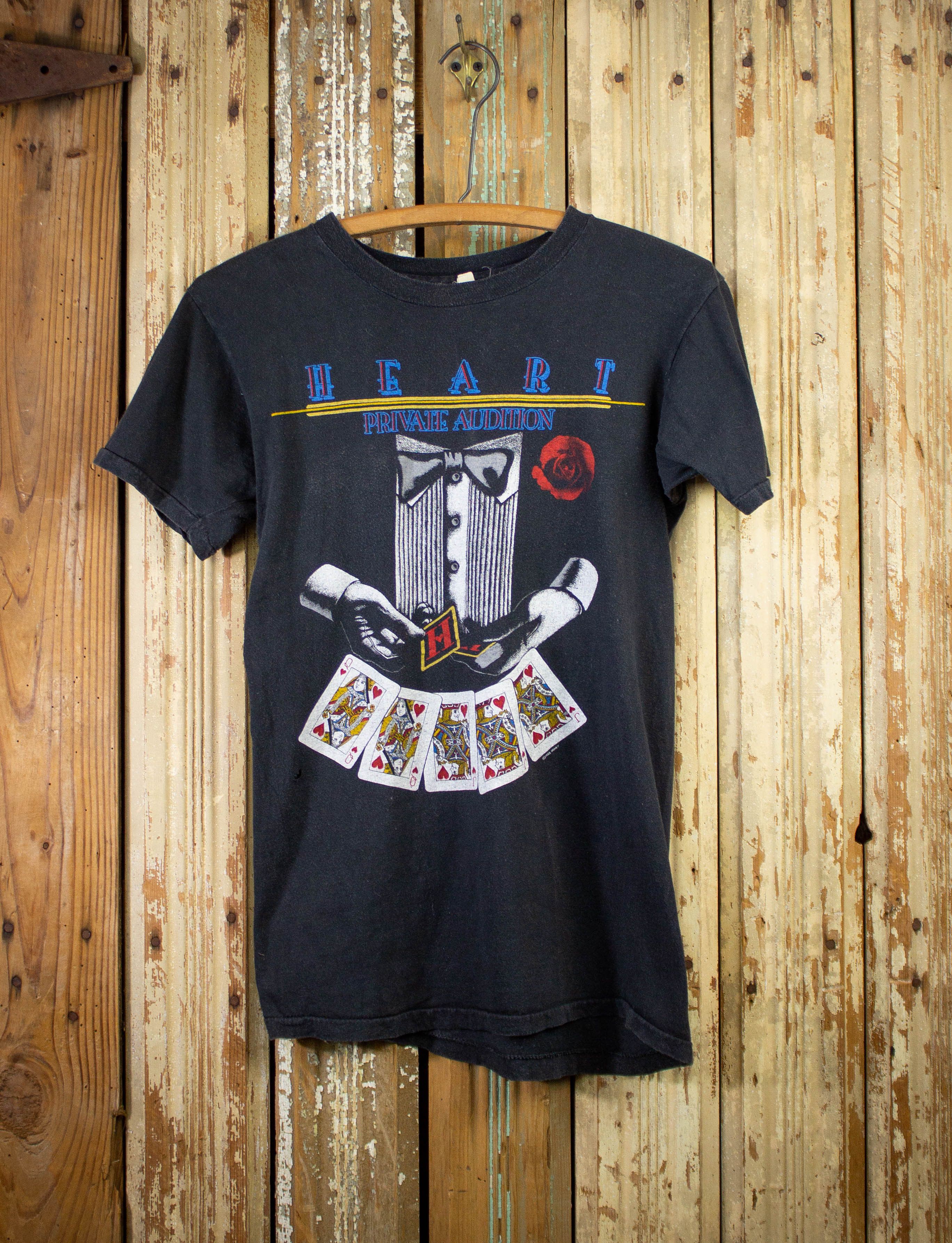 Vintage Heart Private Audition Tour Shirt 1982 Black S