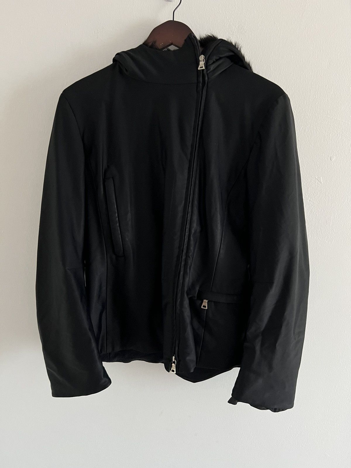 Prada 🔥Vintage Prada Black Red Tab Jacket Size L / US 10 / IT 46 - 1 Thumbnail