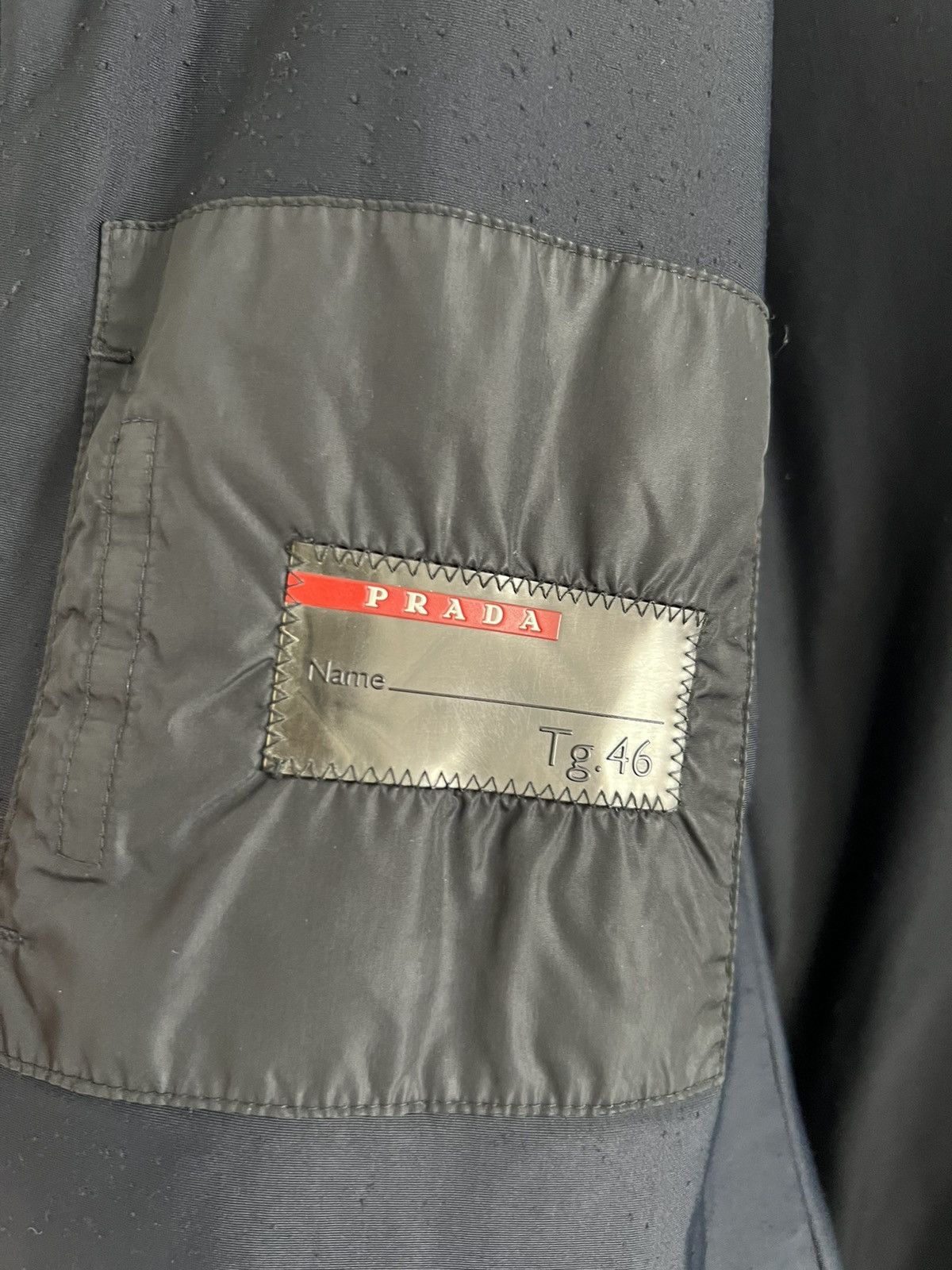 Prada 🔥Vintage Prada Black Red Tab Jacket Size L / US 10 / IT 46 - 9 Thumbnail