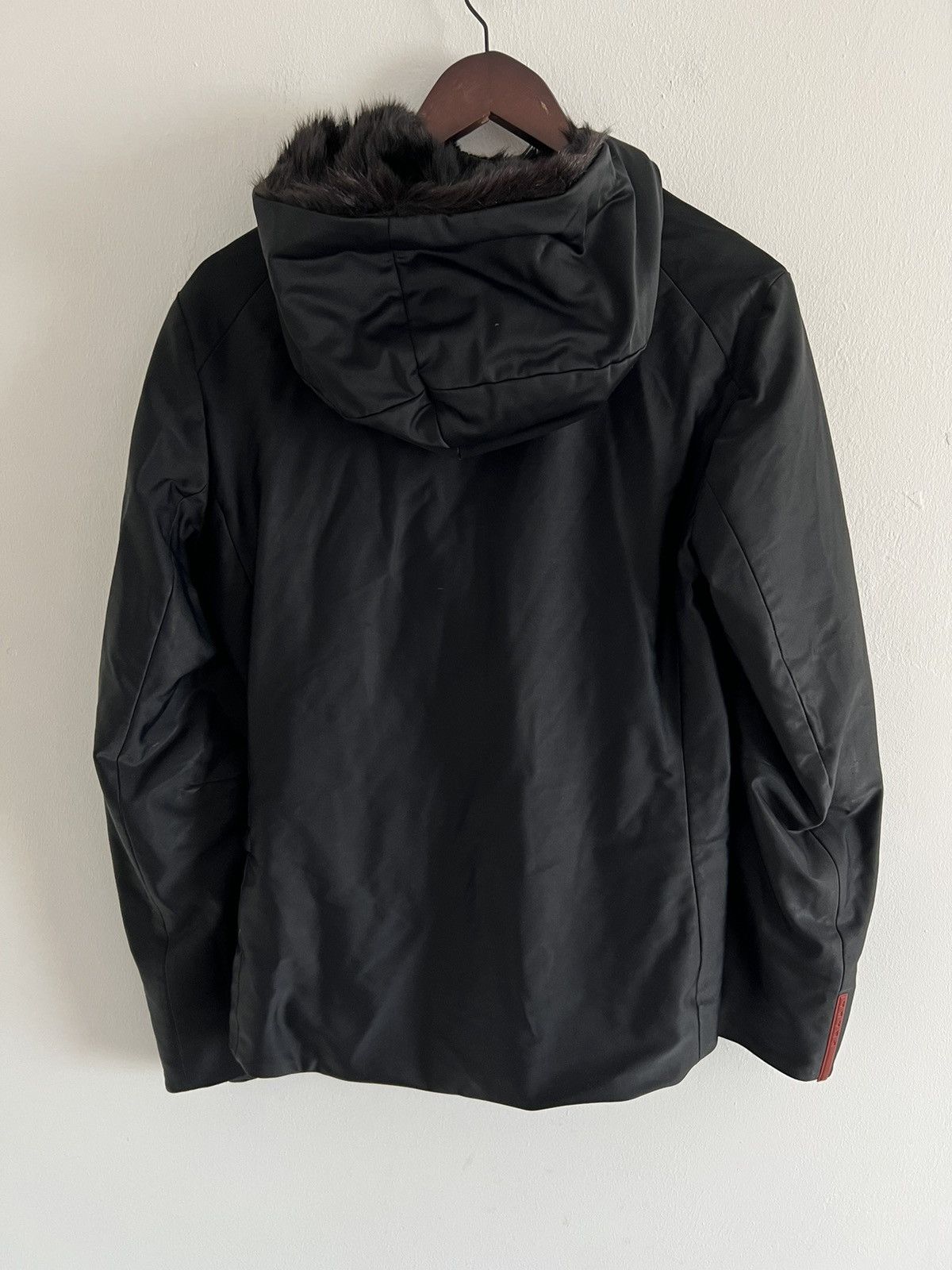 Prada 🔥Vintage Prada Black Red Tab Jacket Size L / US 10 / IT 46 - 2 Thumbnail