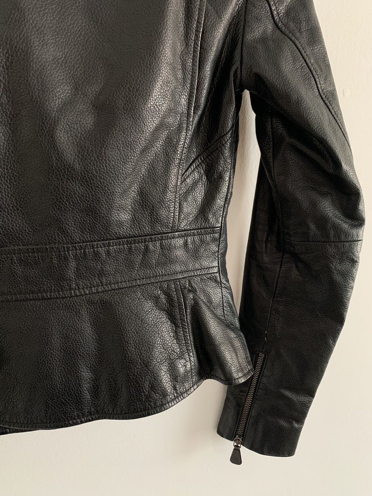 Alexander McQueen 🔥RARE Alexander McQueen Press Sample Biker Leather Jacket Size XS / US 0-2 / IT 36-38 - 7 Thumbnail