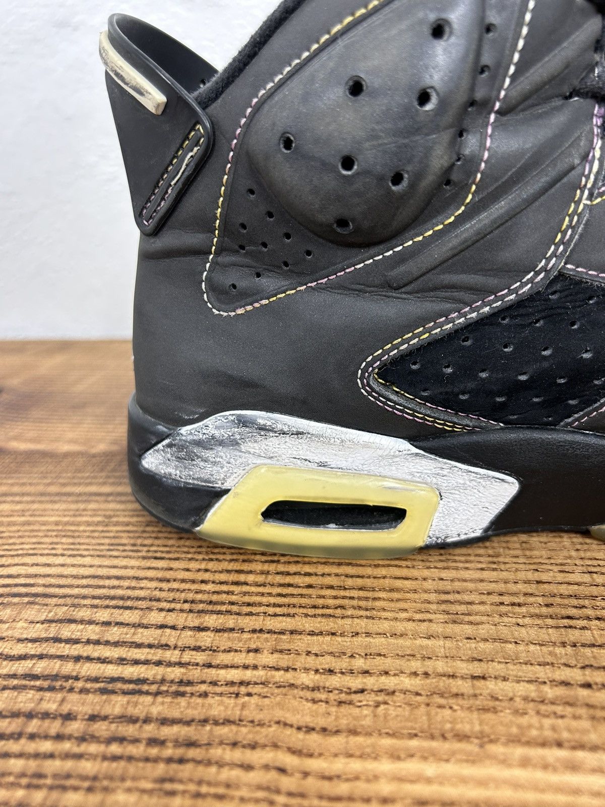 Jordan Brand Vintage 2009 Jordan 6 Retro Reflective Sneaker "Lakers" Size US 8.5 / EU 41-42 - 13 Thumbnail