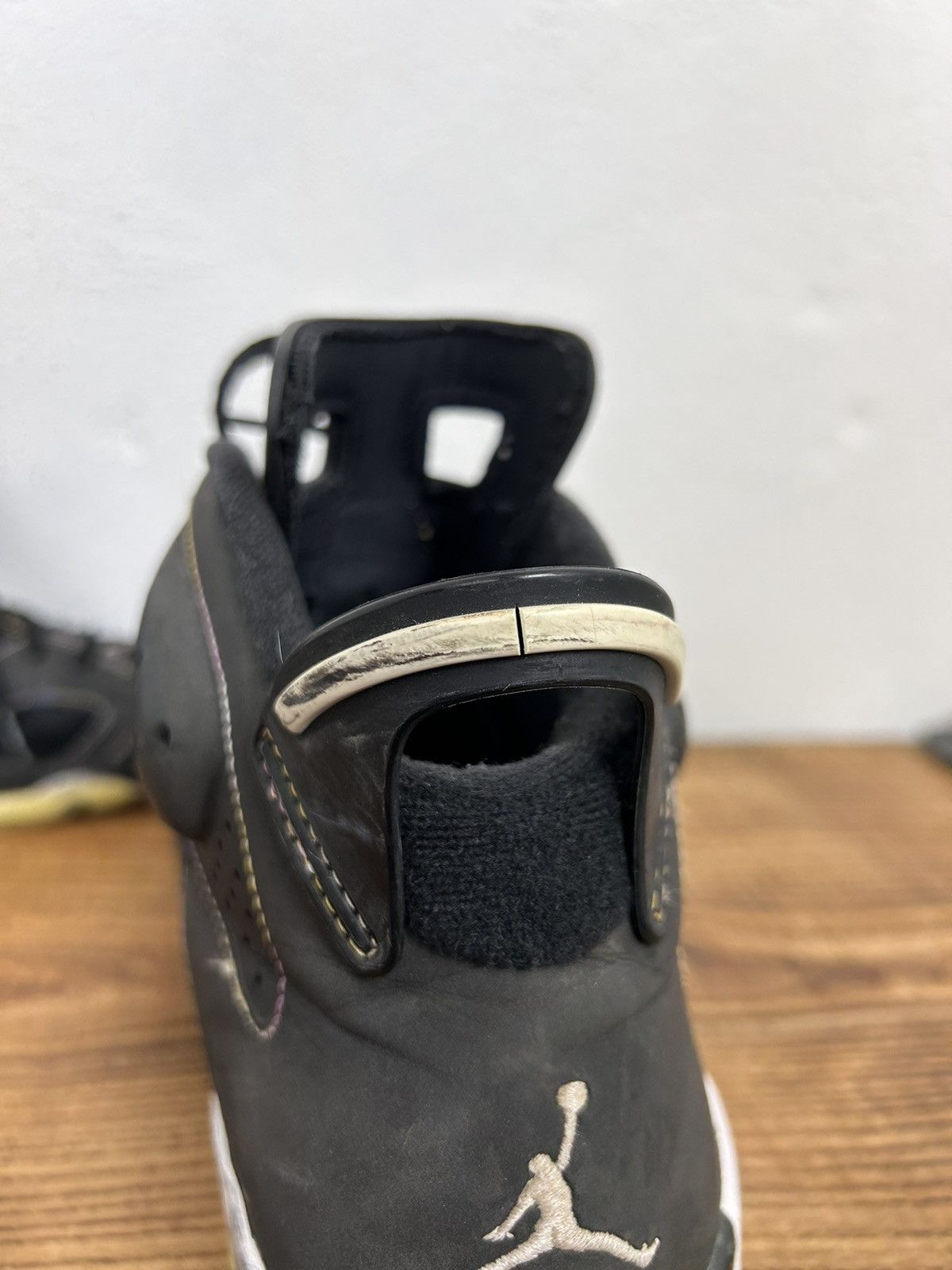 Jordan Brand Vintage 2009 Jordan 6 Retro Reflective Sneaker "Lakers" Size US 8.5 / EU 41-42 - 10 Thumbnail