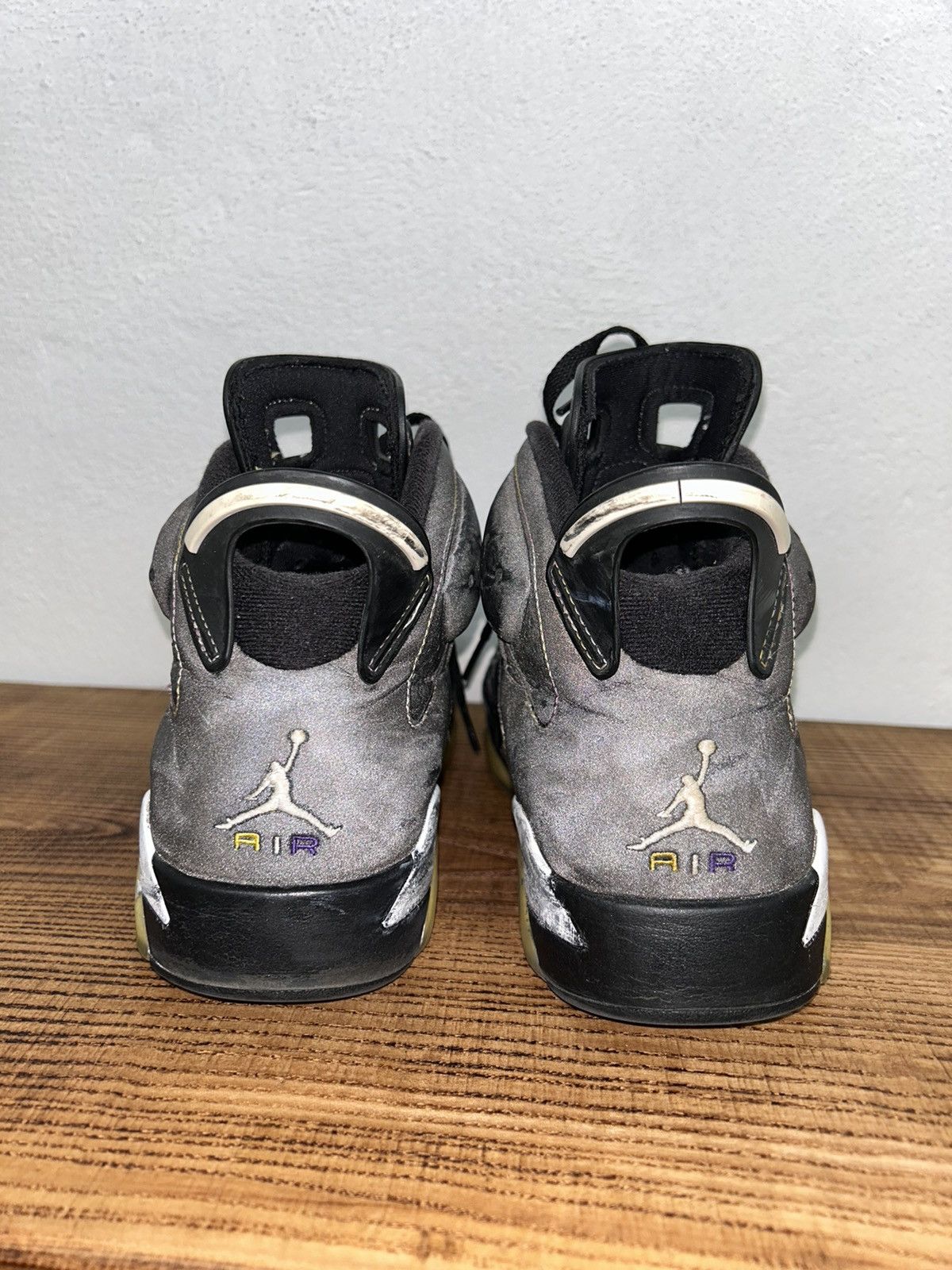 Jordan Brand Vintage 2009 Jordan 6 Retro Reflective Sneaker "Lakers" Size US 8.5 / EU 41-42 - 22 Thumbnail