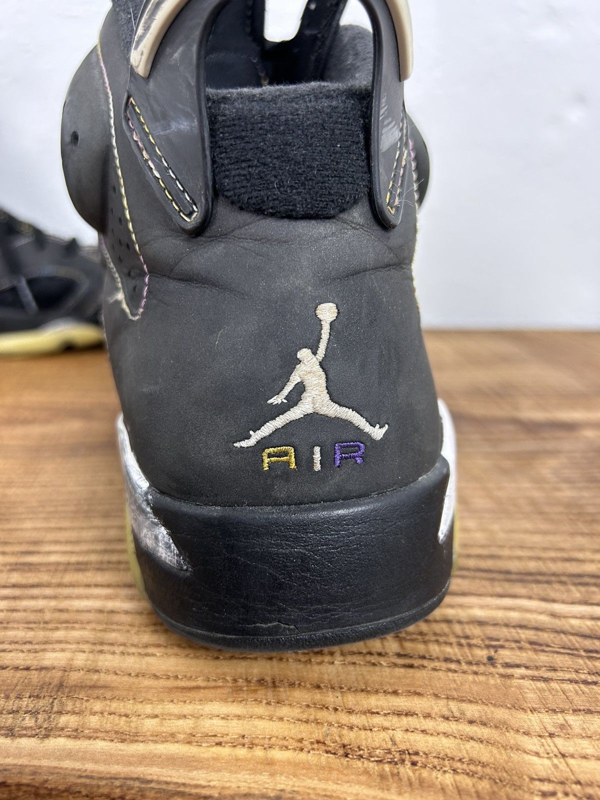 Jordan Brand Vintage 2009 Jordan 6 Retro Reflective Sneaker "Lakers" Size US 8.5 / EU 41-42 - 11 Thumbnail