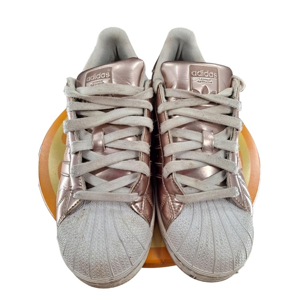 Rose Gold Adidas Superstar Shoes Woman's Size