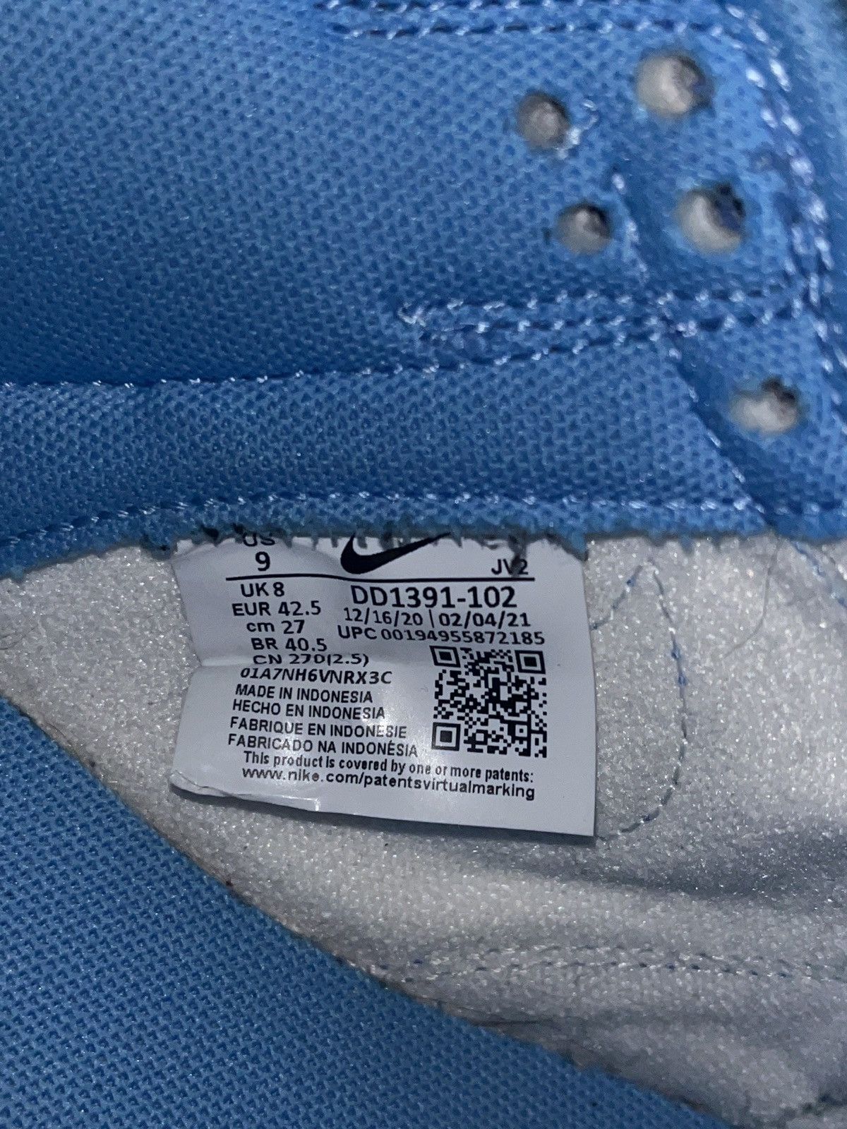 Nike Nike dunk low unc sz 9 Size US 9 / EU 42 - 6 Thumbnail