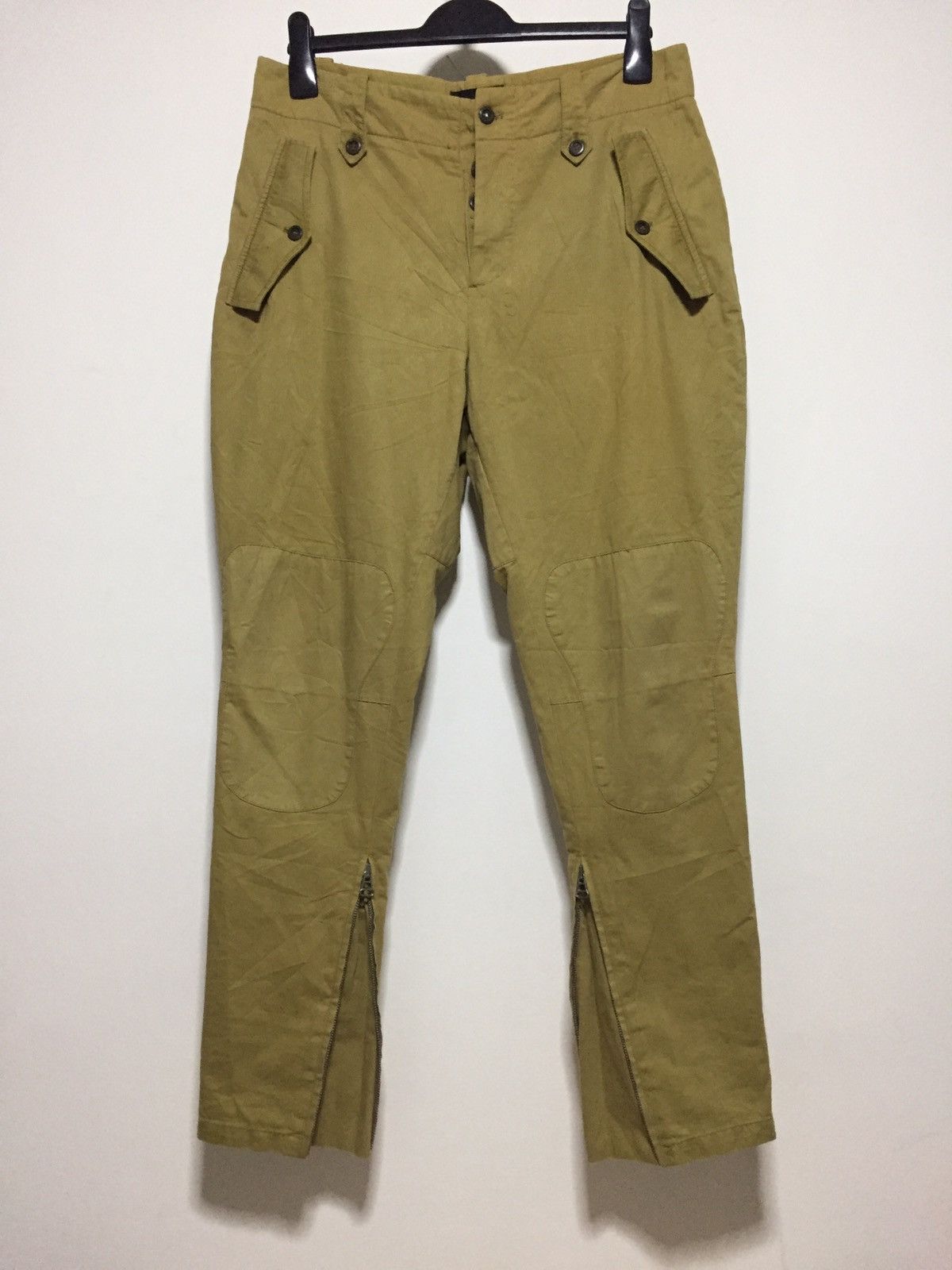 Alexander McQueen Vintage Alexander McQueen Zipper Tactical Double Knee Pants Size US 33 - 1 Thumbnail