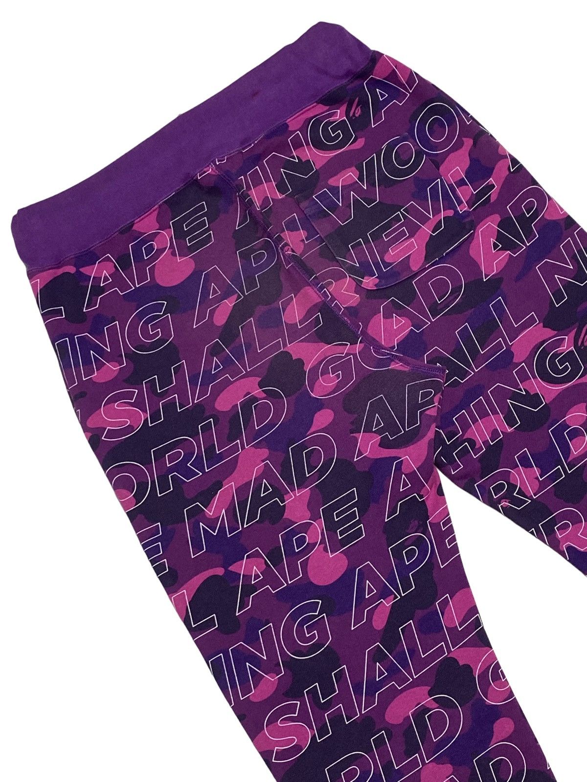Bape Color Camo Motto Sweat Pants Size US 34 / EU 50 - 22 Thumbnail
