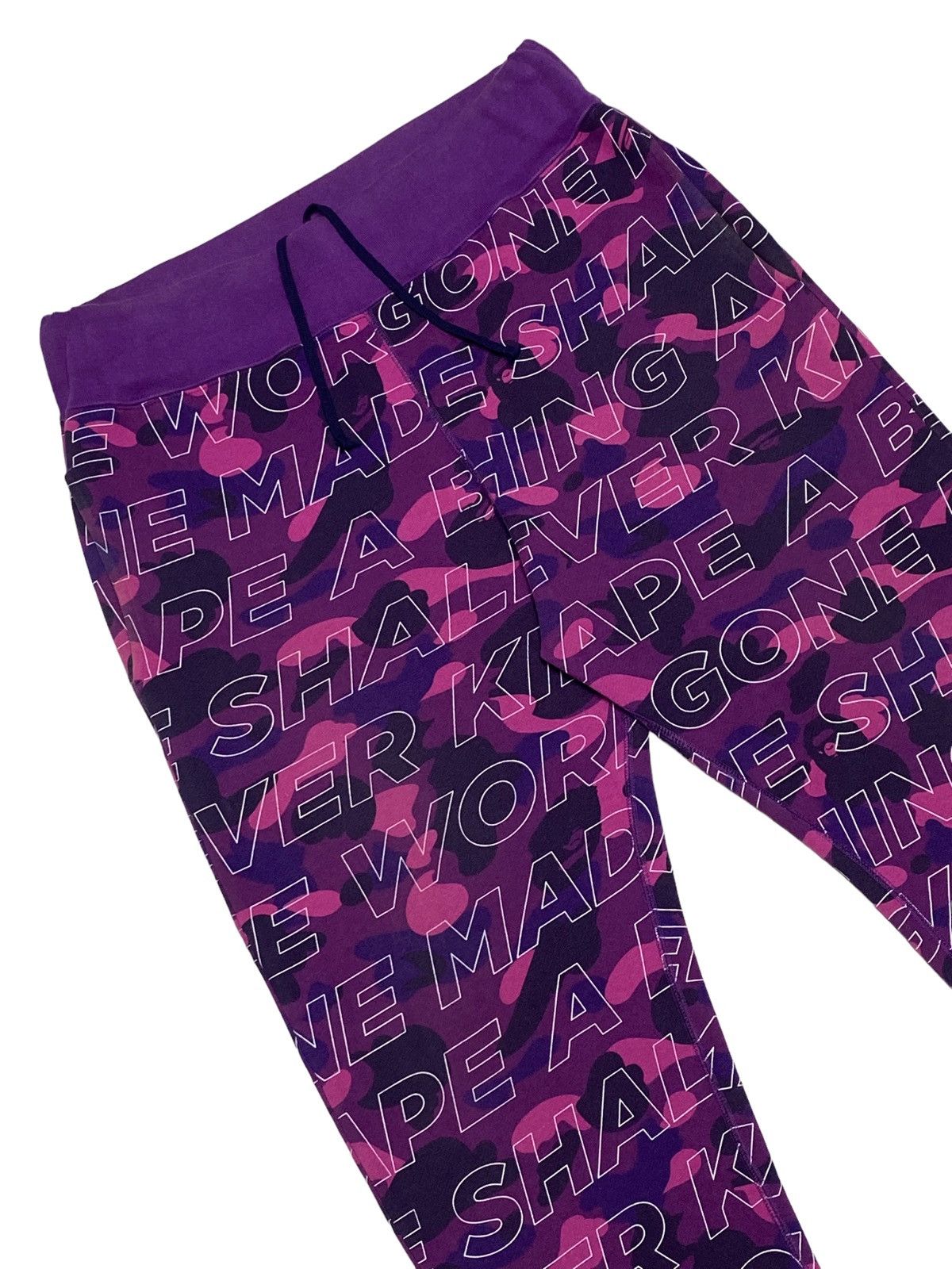 Bape Color Camo Motto Sweat Pants Size US 34 / EU 50 - 18 Thumbnail